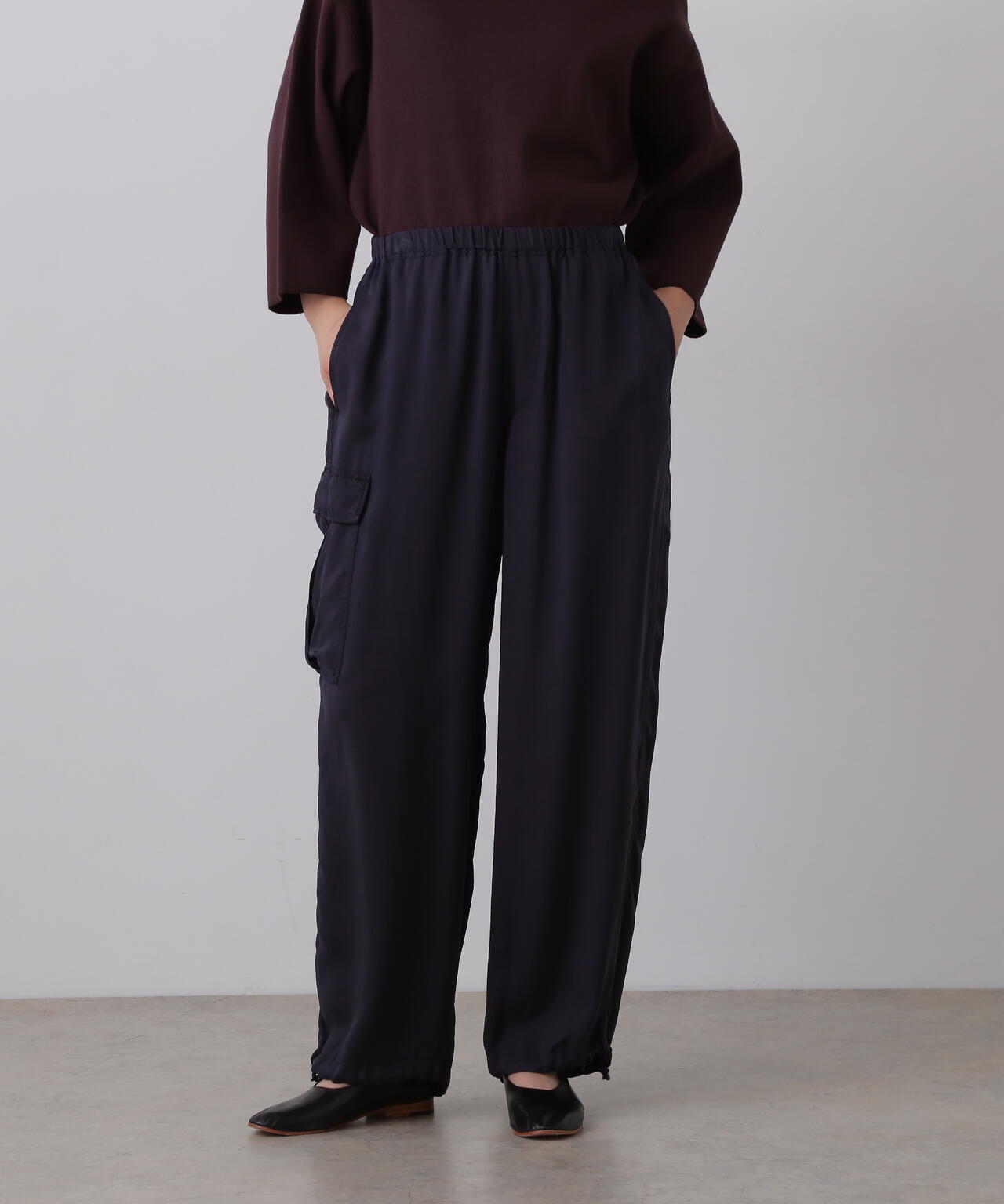 YLEVE / CUPRA TWILL GARMANT DYE EASY CARGO TROUSERS