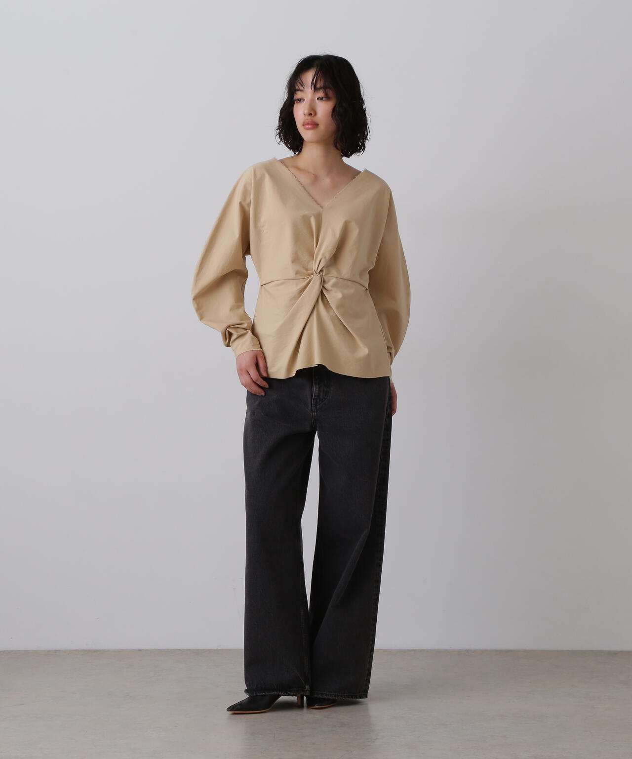 YLEVE / 13.5oz DENIM HIGH WAIST WIDE