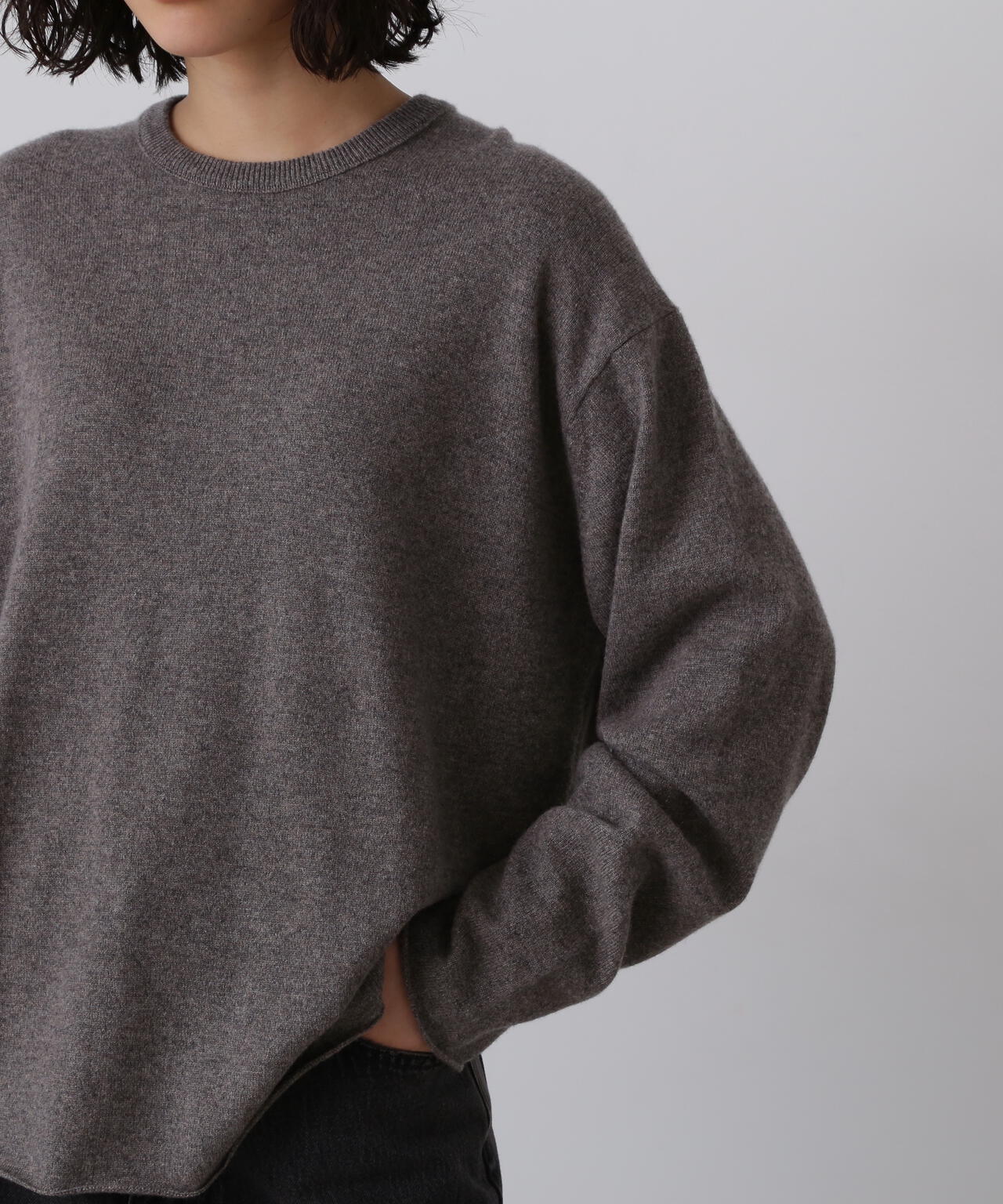 YLEVE / CASHMERE KNIT T‐SHIRT
