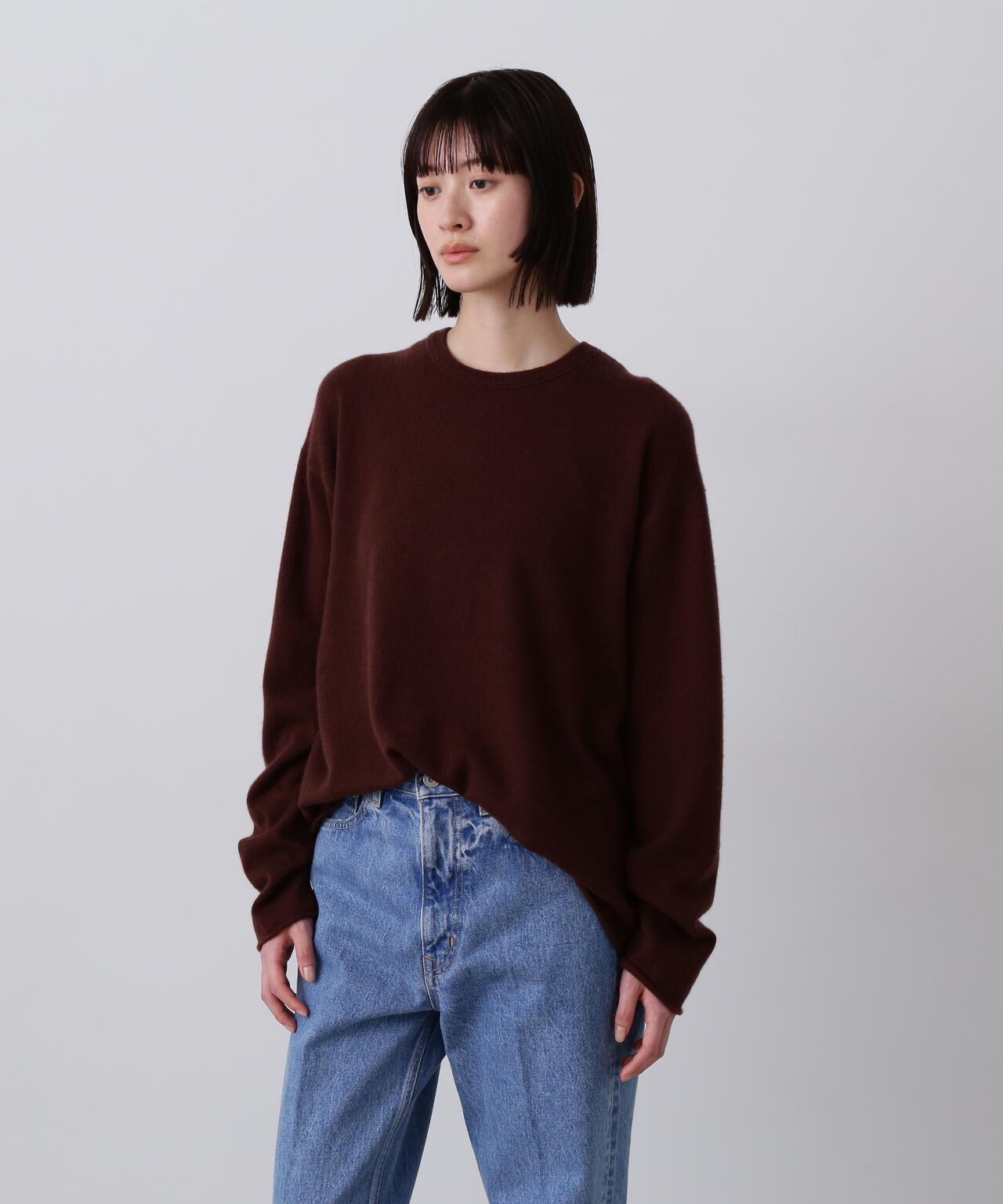 YLEVE / CASHMERE KNIT T‐SHIRT