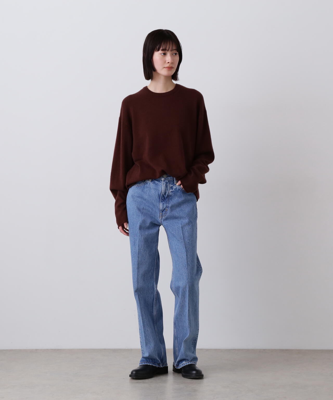 YLEVE / CASHMERE KNIT T‐SHIRT