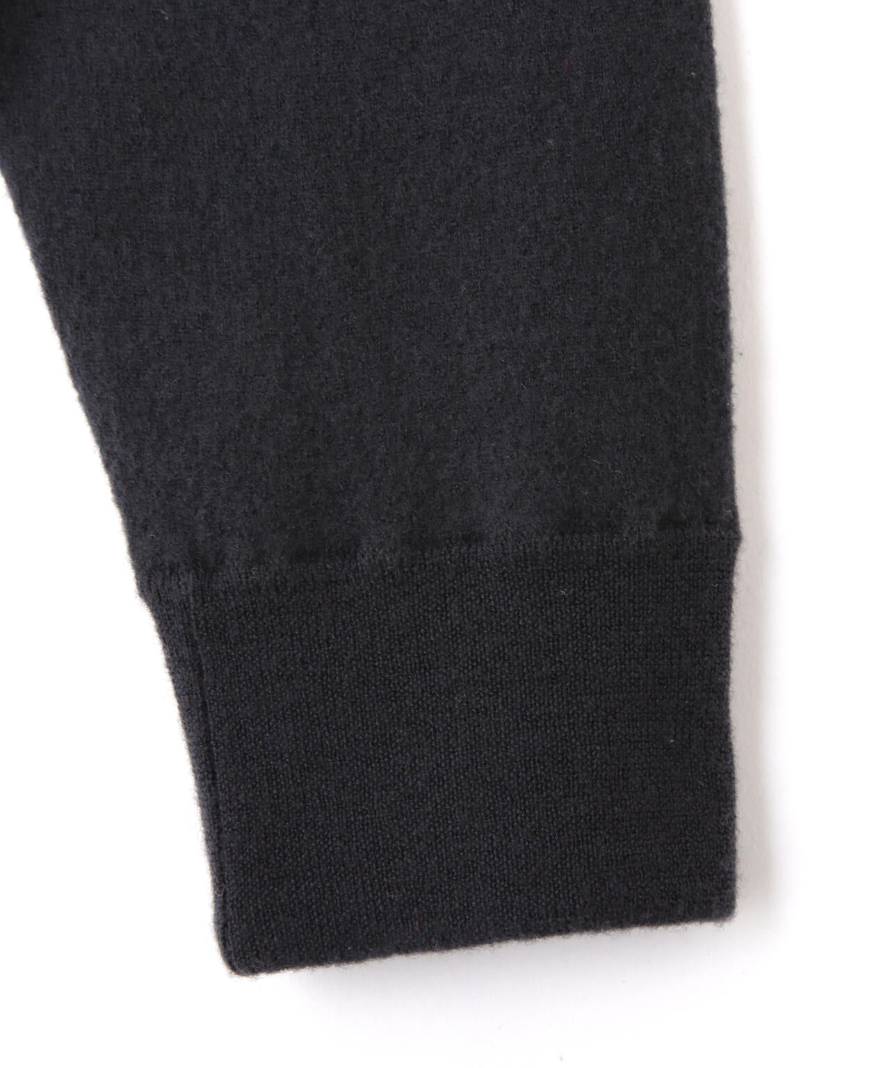 YLEVE / ULTRAFINE MERINO MILLED WOOL KNIT HALF ZIP PULL OVER