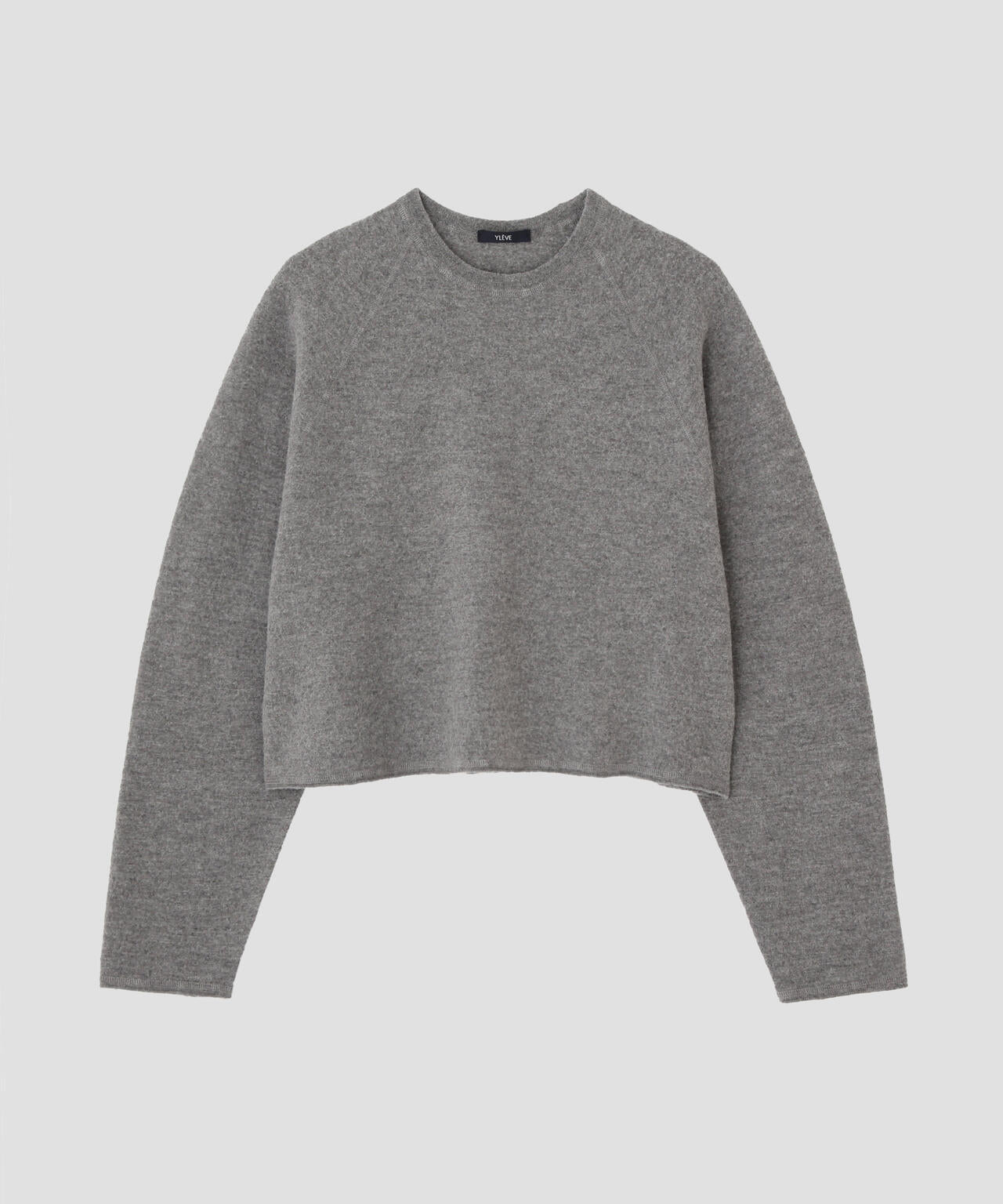YLEVE / ULTRAFINE MERINO MILLED WOOL KNIT PULL OVER