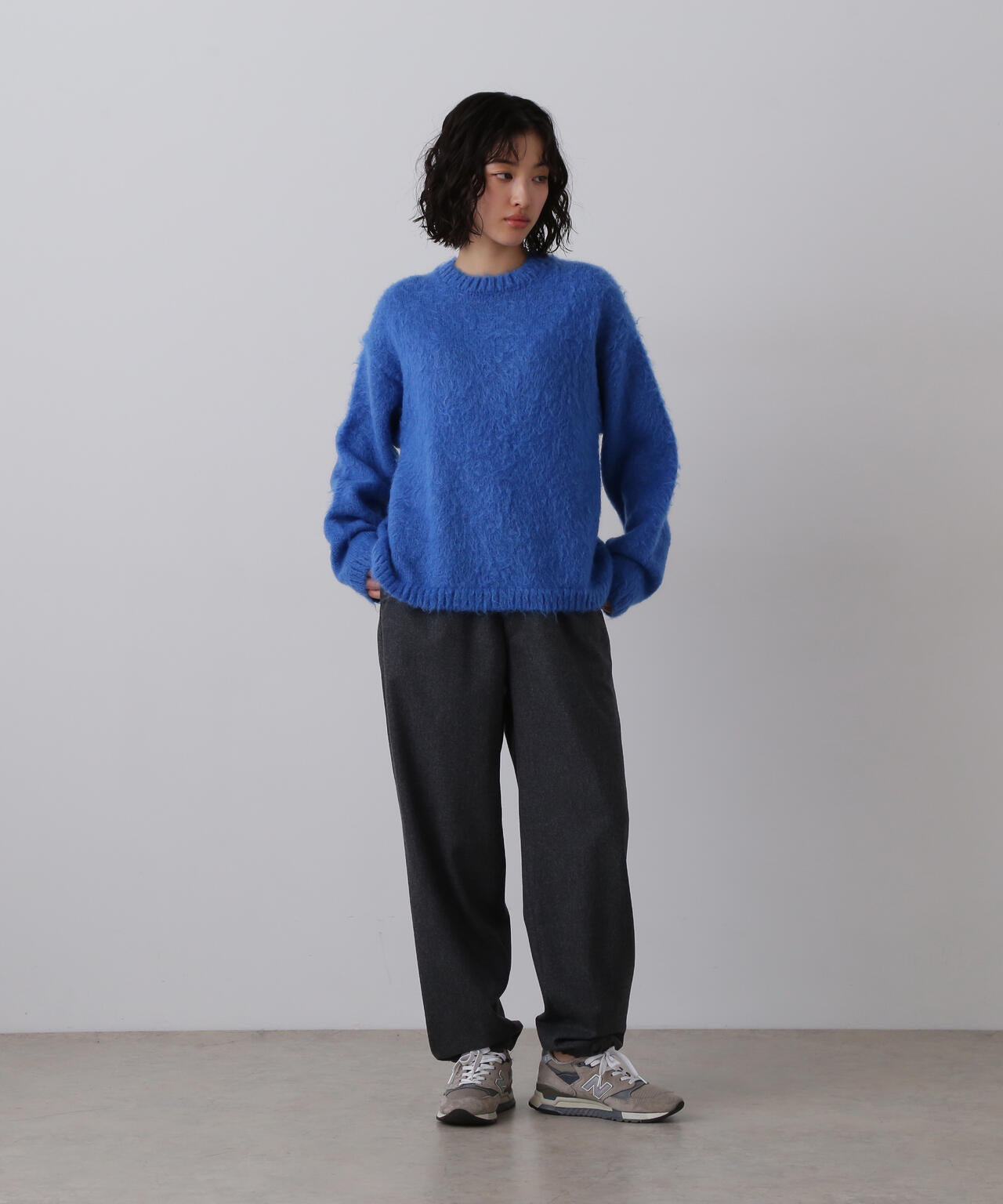 YLEVE / MOHAIR NAPPING KNIT PULL OVER