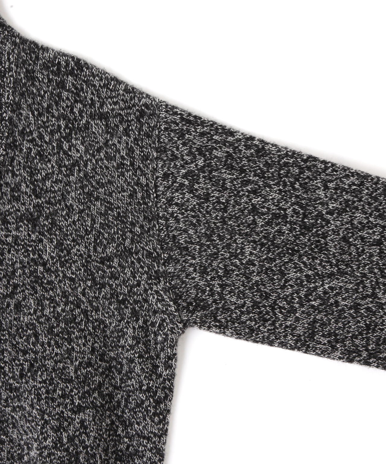 YLEVE / WOOL CASHMERE MELANGE KNIT FULL ZIP PULL OVER