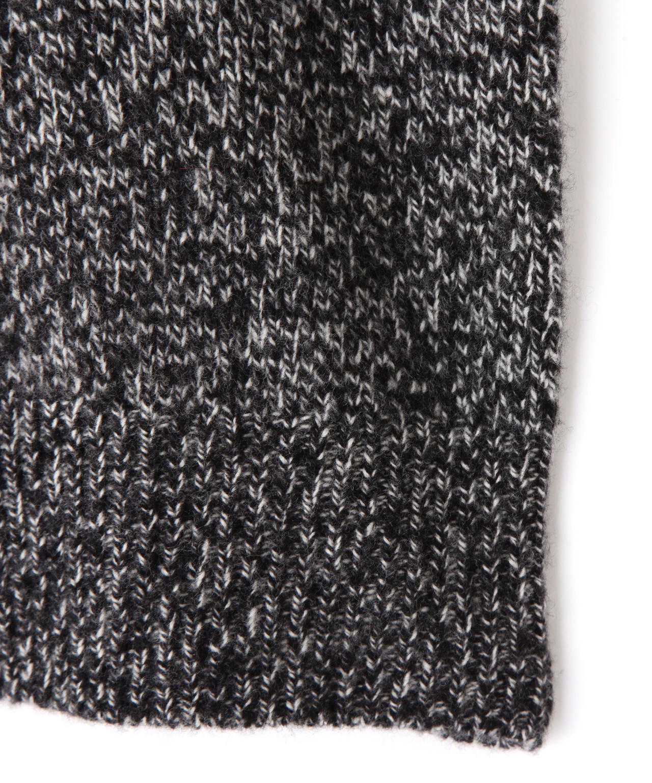 YLEVE / WOOL CASHMERE MELANGE KNIT FULL ZIP PULL OVER