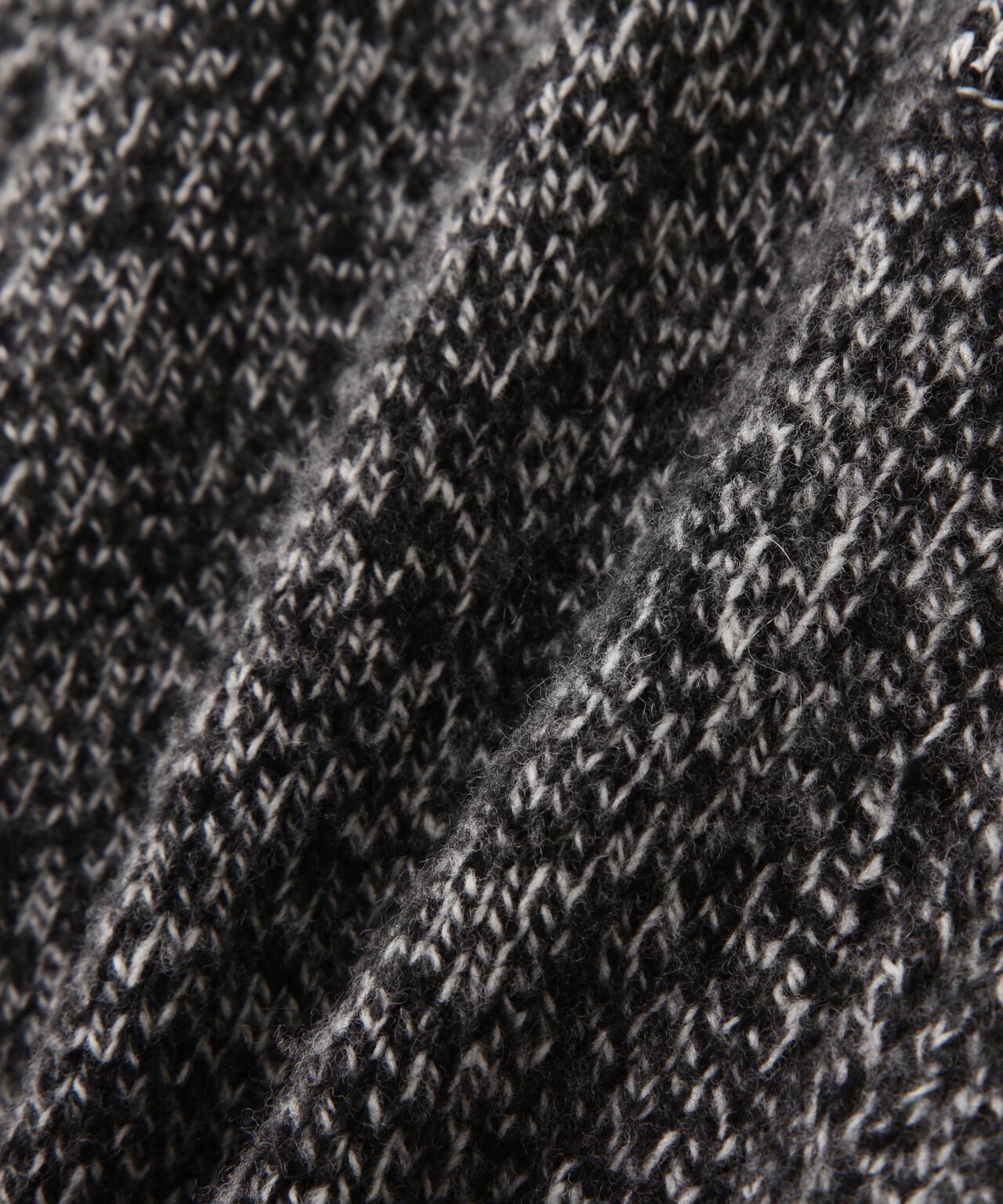YLEVE / WOOL CASHMERE MELANGE KNIT FULL ZIP PULL OVER