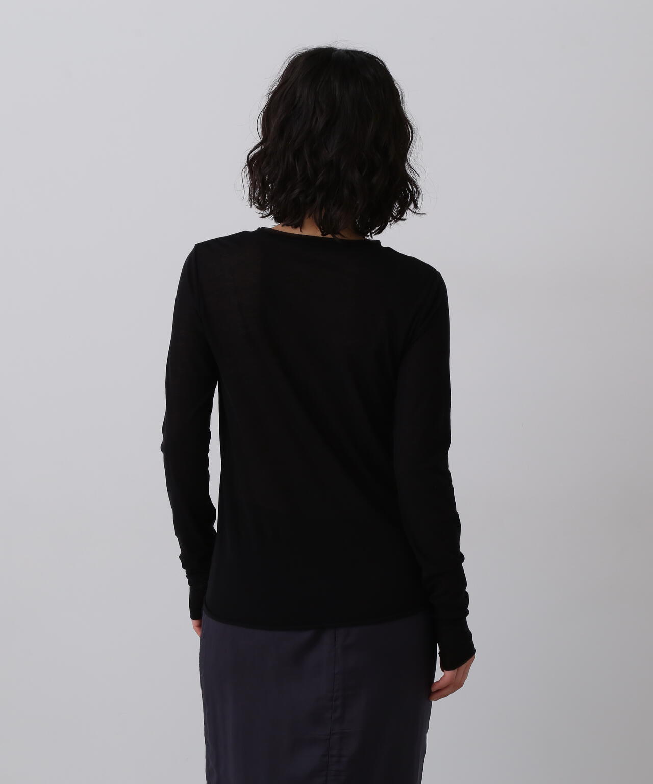 YLEVE / COTTON SUPER HIGH-TWISTED BIO PULL OVER