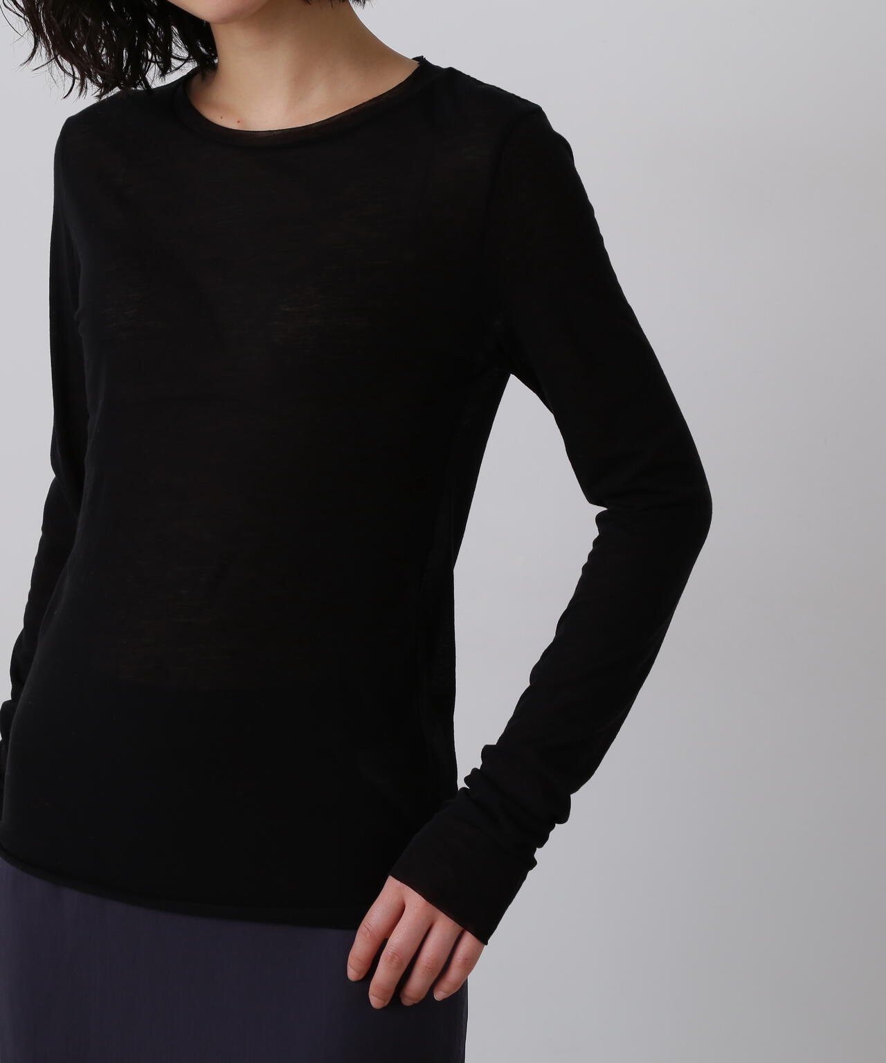 YLEVE / COTTON SUPER HIGH-TWISTED BIO PULL OVER
