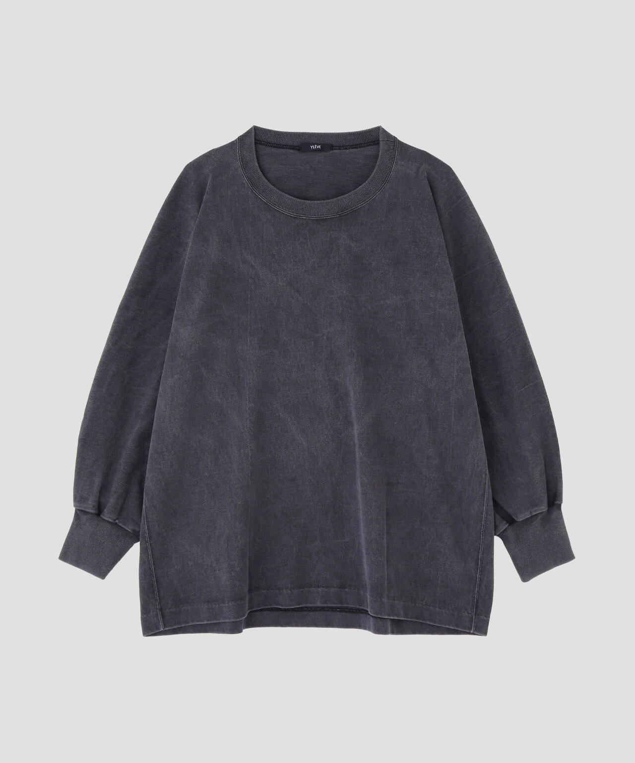 YLEVE / OPEN END COTTON PIGMENT DYE PULL OVER