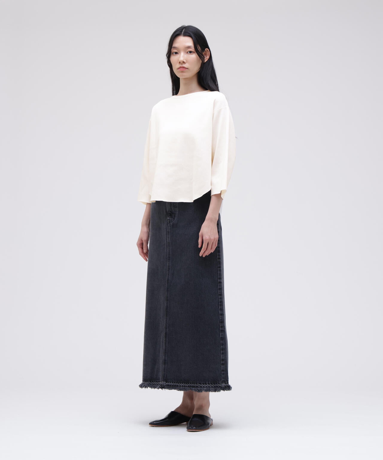 YLEVE / COTTON RIB PULL OVER