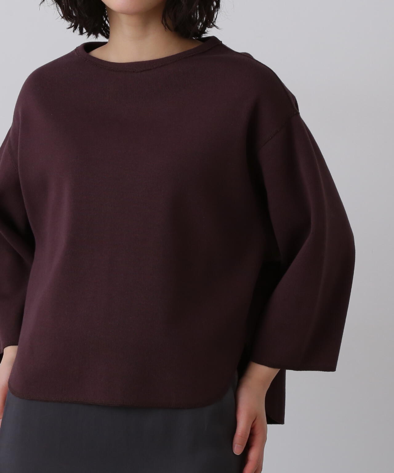 YLEVE / COTTON RIB PULL OVER