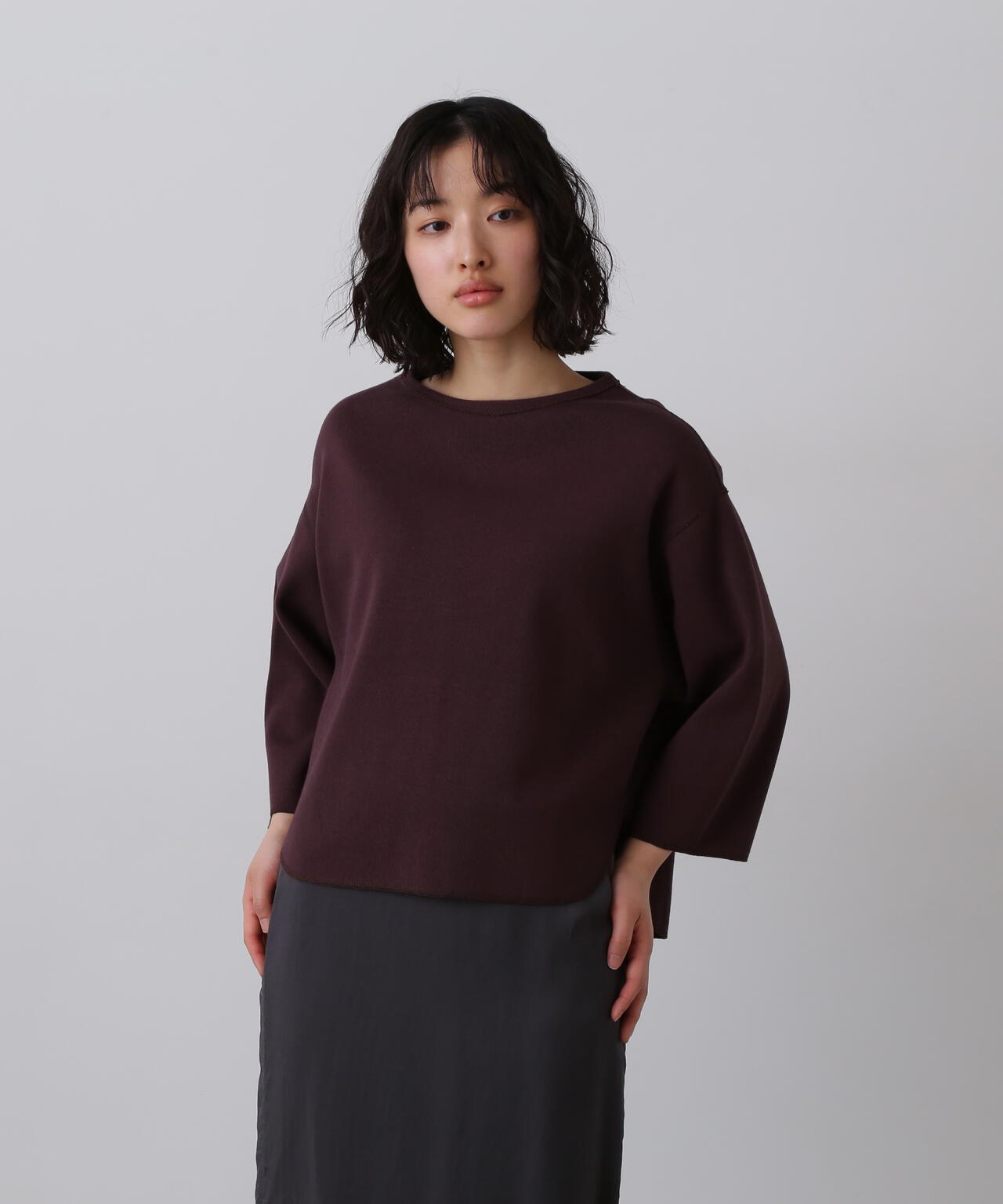 YLEVE / COTTON RIB PULL OVER