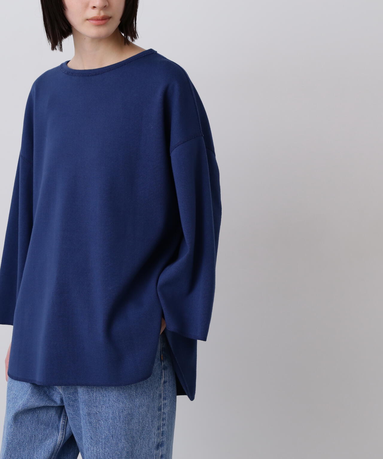 YLEVE / COTTON RIB PULLOVER BIG