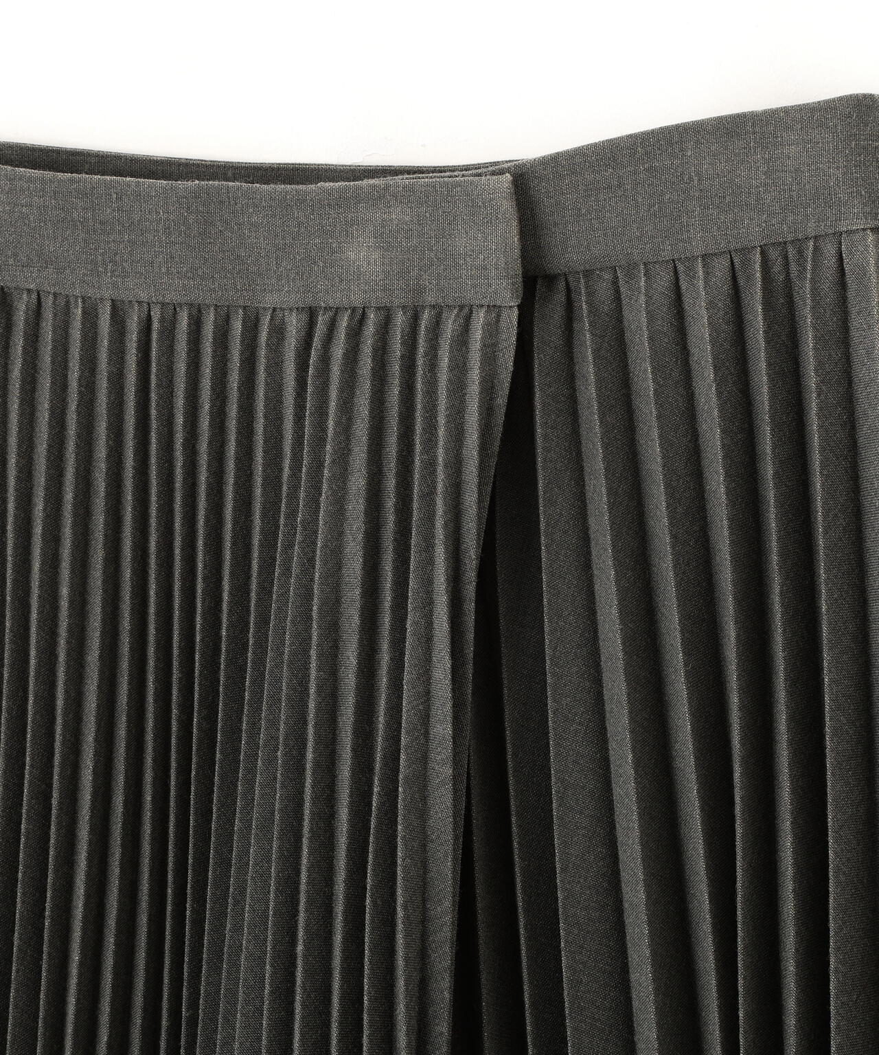 YLEVE / VINTAGE PIGMENTDYE WOOL PLEATED SKIRT