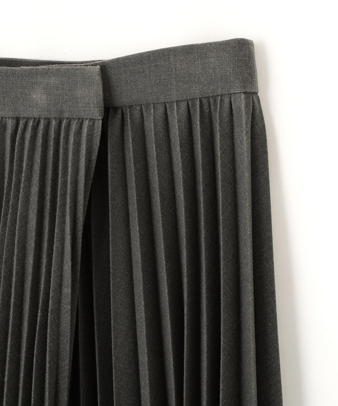 YLEVE / VINTAGE PIGMENTDYE WOOL PLEATED SKIRT