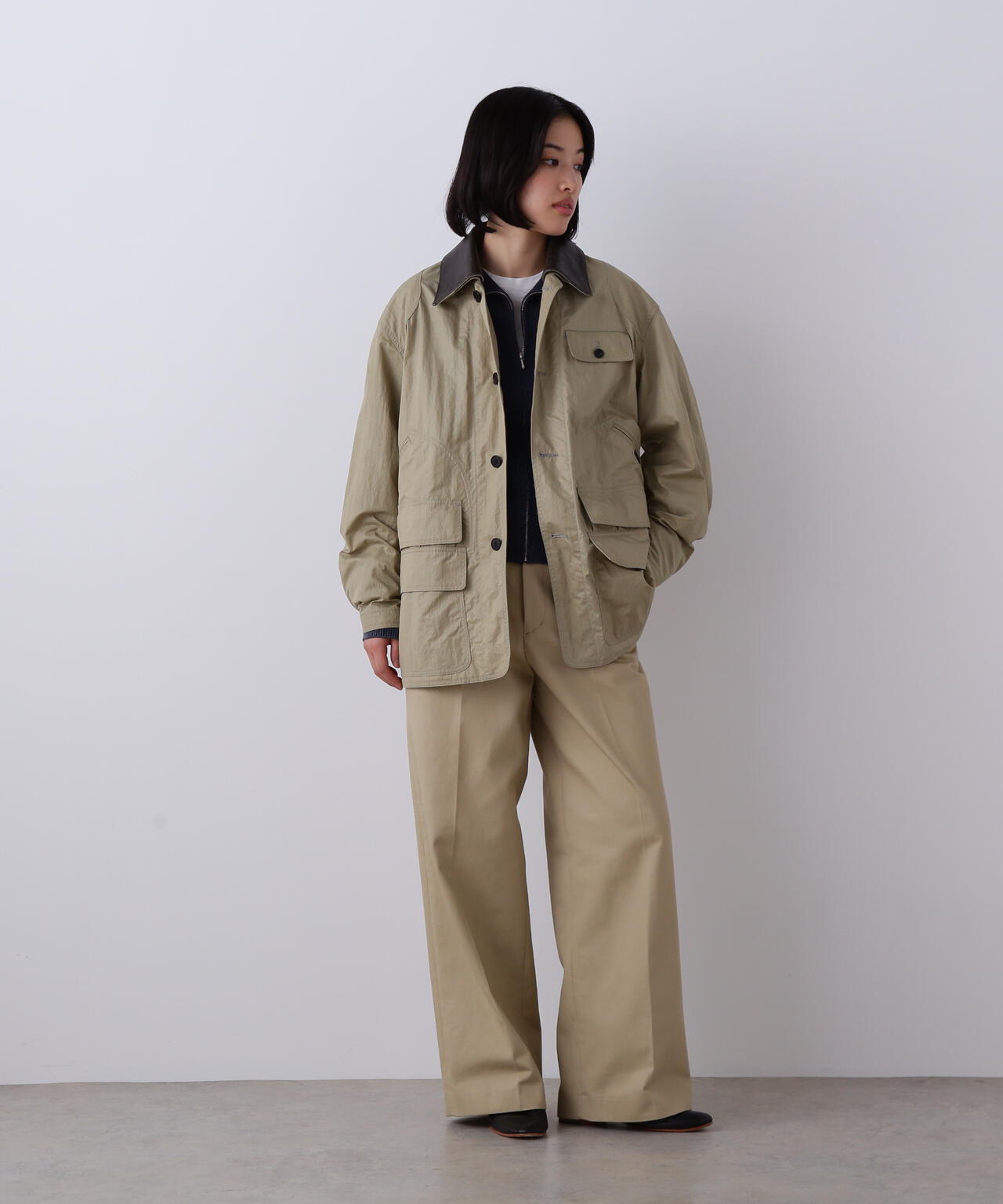 YLEVE / FINX COTTON CHINO TROUSERS