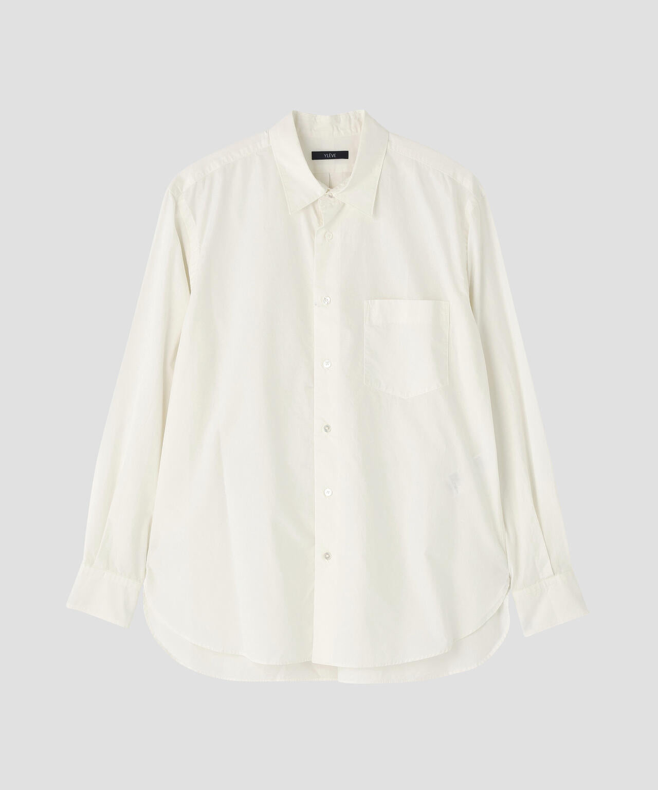 YLEVE / COTTON SILK TYPEWRITER SHIRT