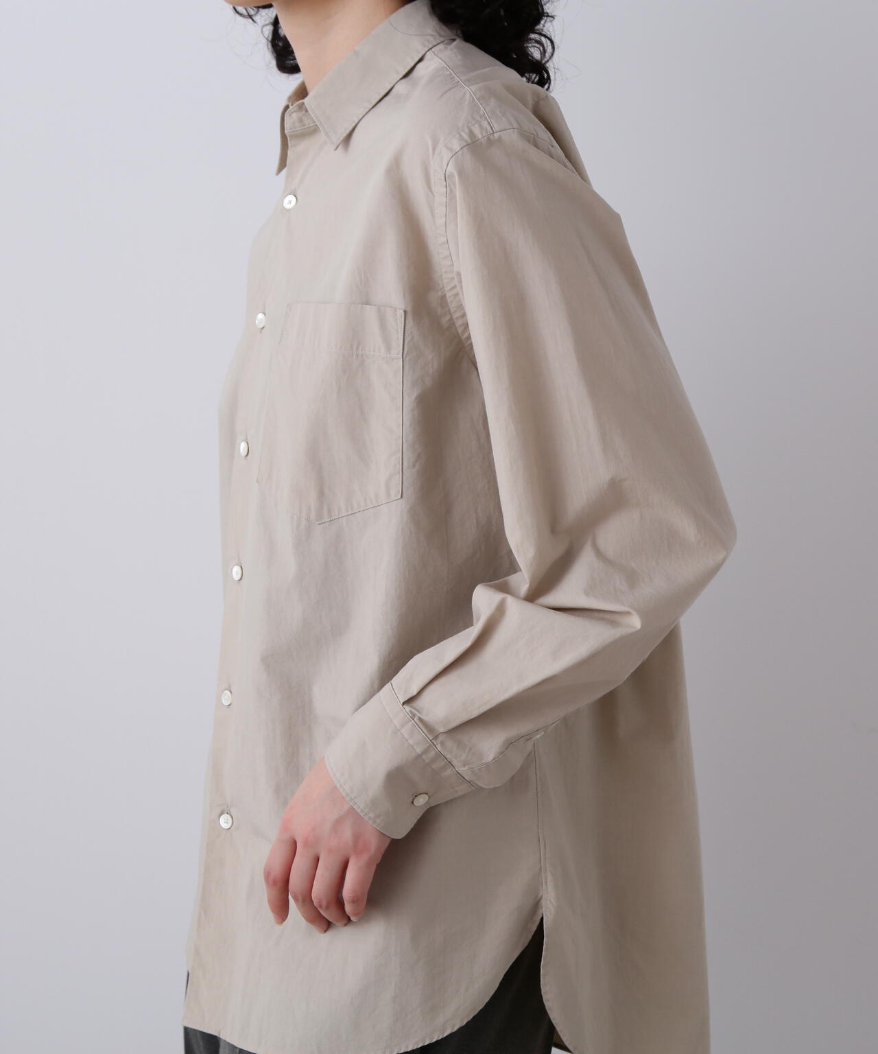 YLEVE / COTTON SILK TYPEWRITER SHIRT
