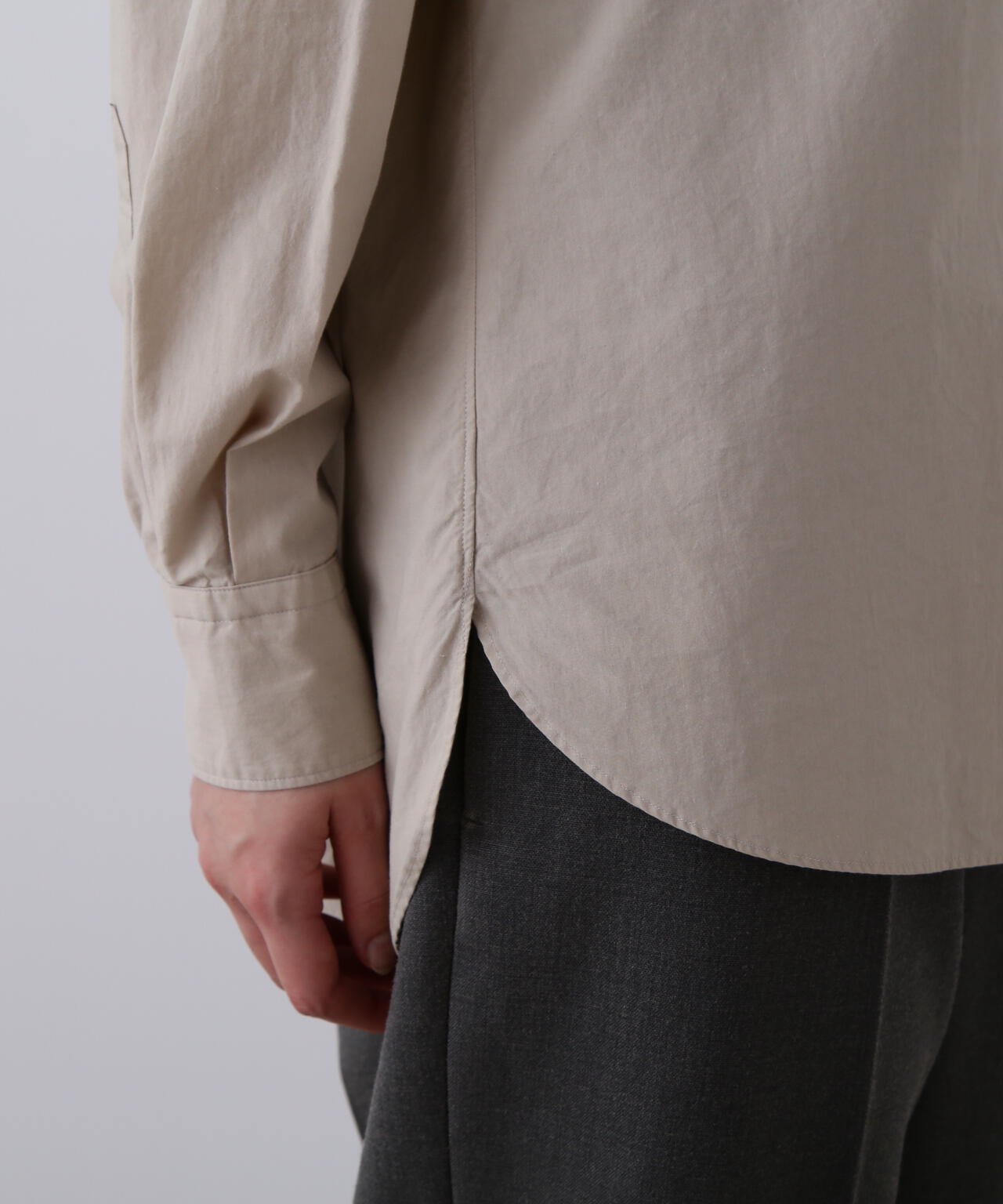 YLEVE / COTTON SILK TYPEWRITER SHIRT