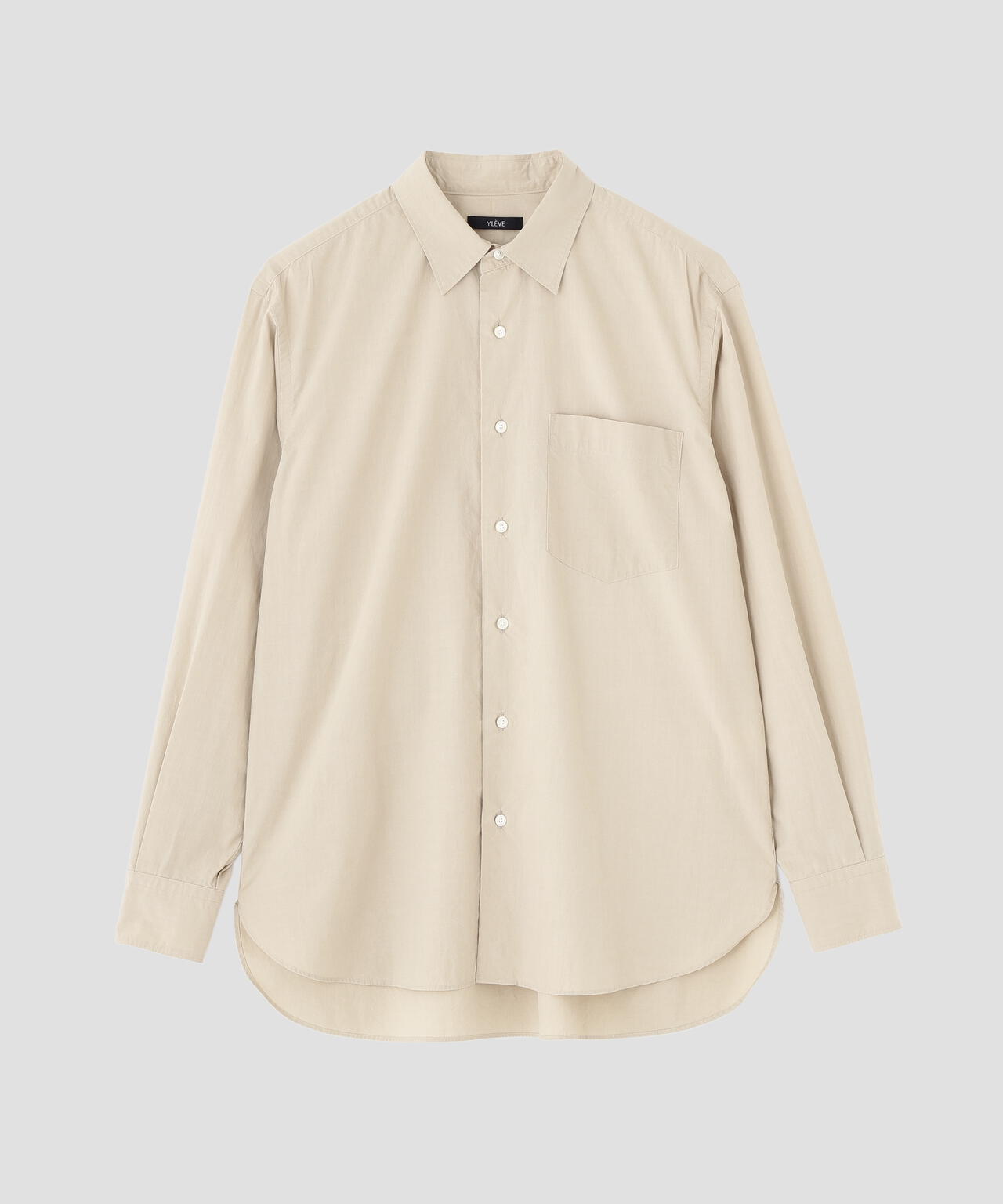 YLEVE / COTTON SILK TYPEWRITER SHIRT