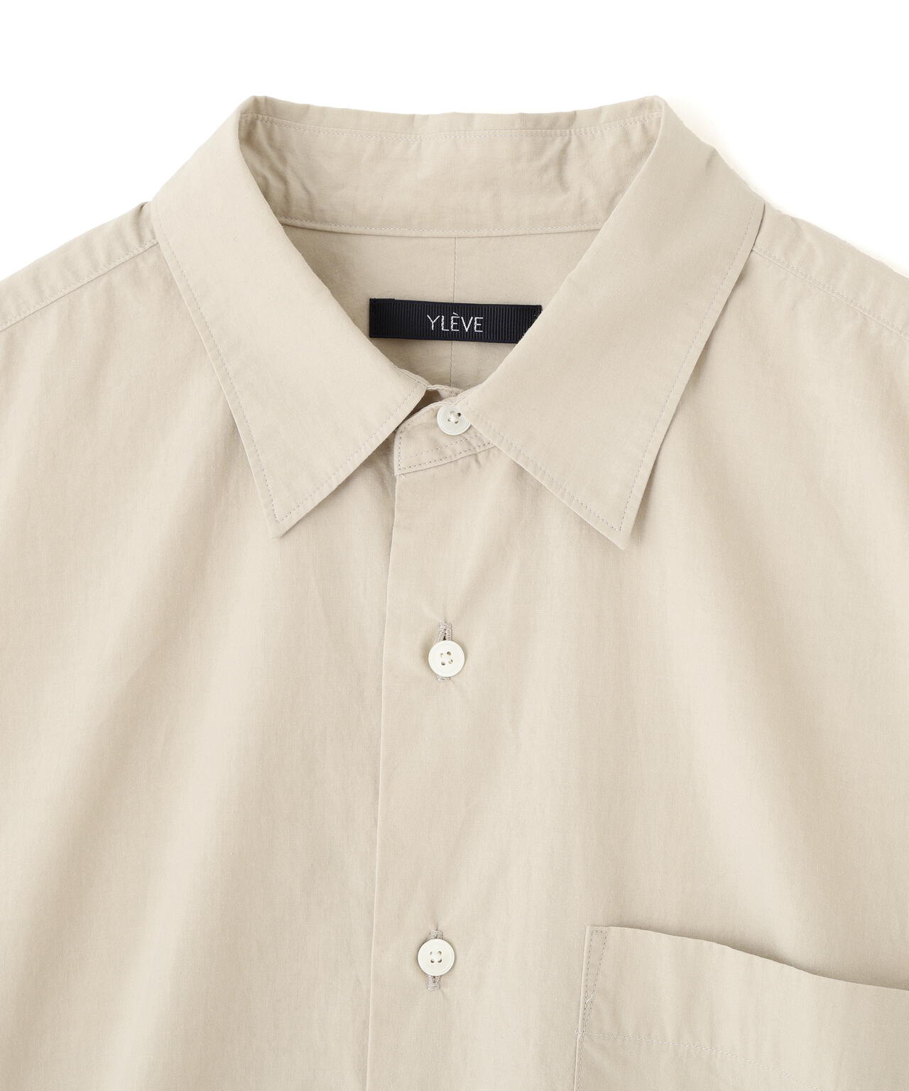 YLEVE / COTTON SILK TYPEWRITER SHIRT