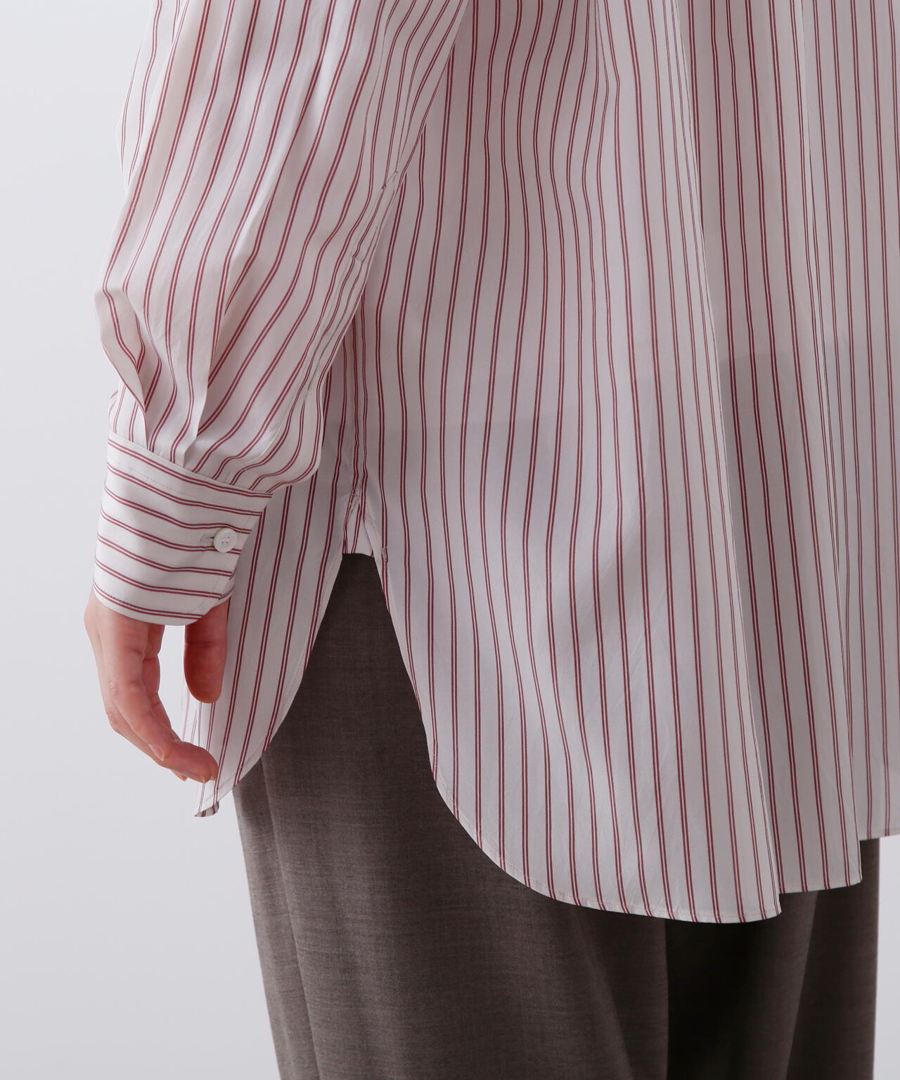 YLEVE / ACETATE CUPRA STRIPE SHIRT