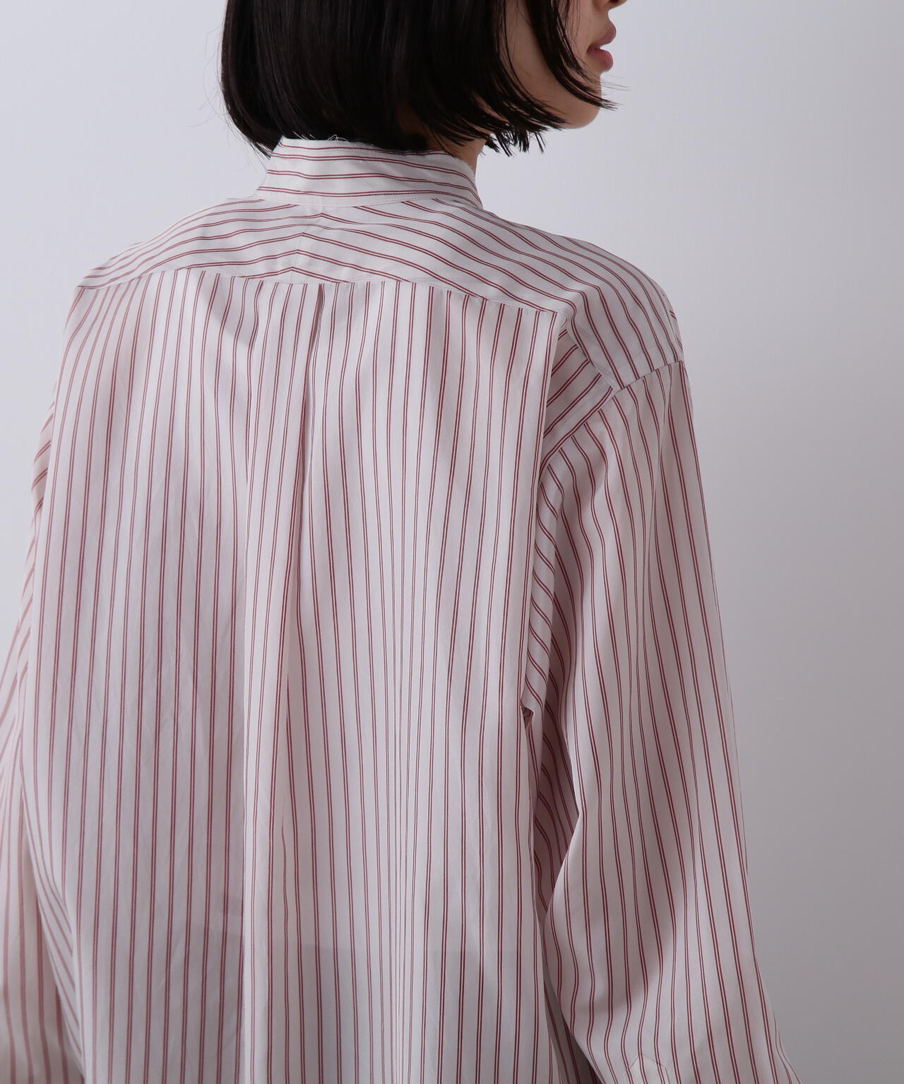 YLEVE / ACETATE CUPRA STRIPE SHIRT