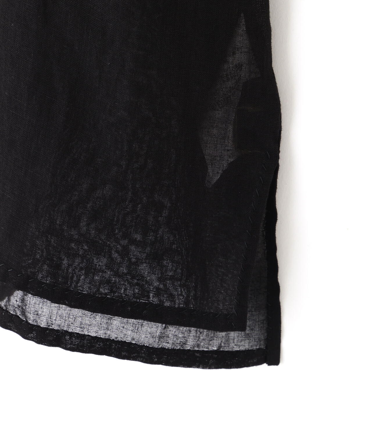 YLEVE / COTTON RAMIE VOILE HAND STITCH SHIRT