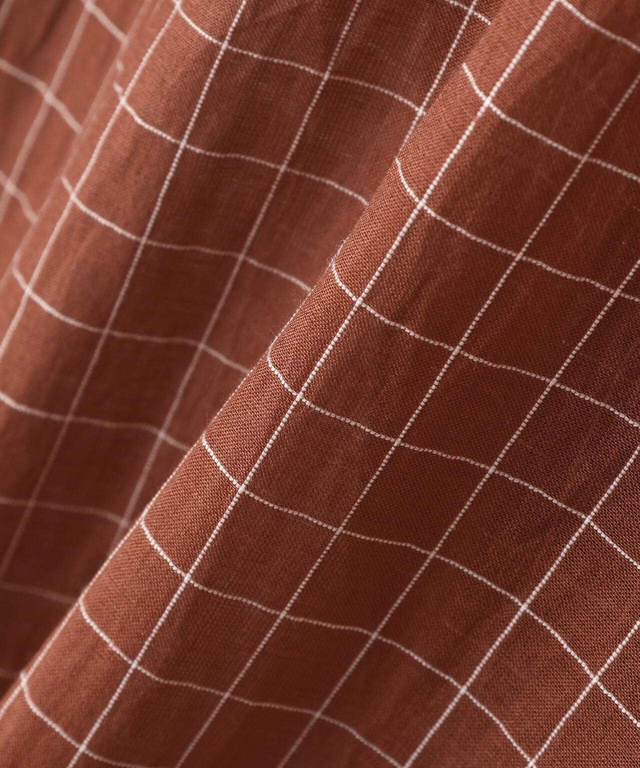 YLEVE / COTTON SILK CHECK SHIRT