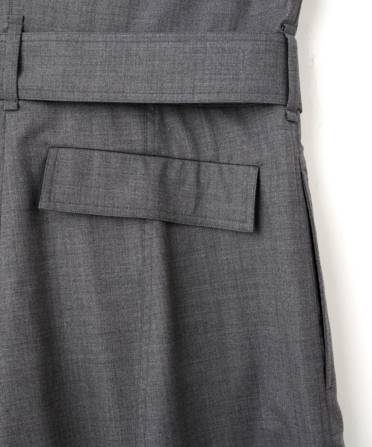 YLEVE / SUPER120'S CHAMBRAY WOOL ALL IN ONE