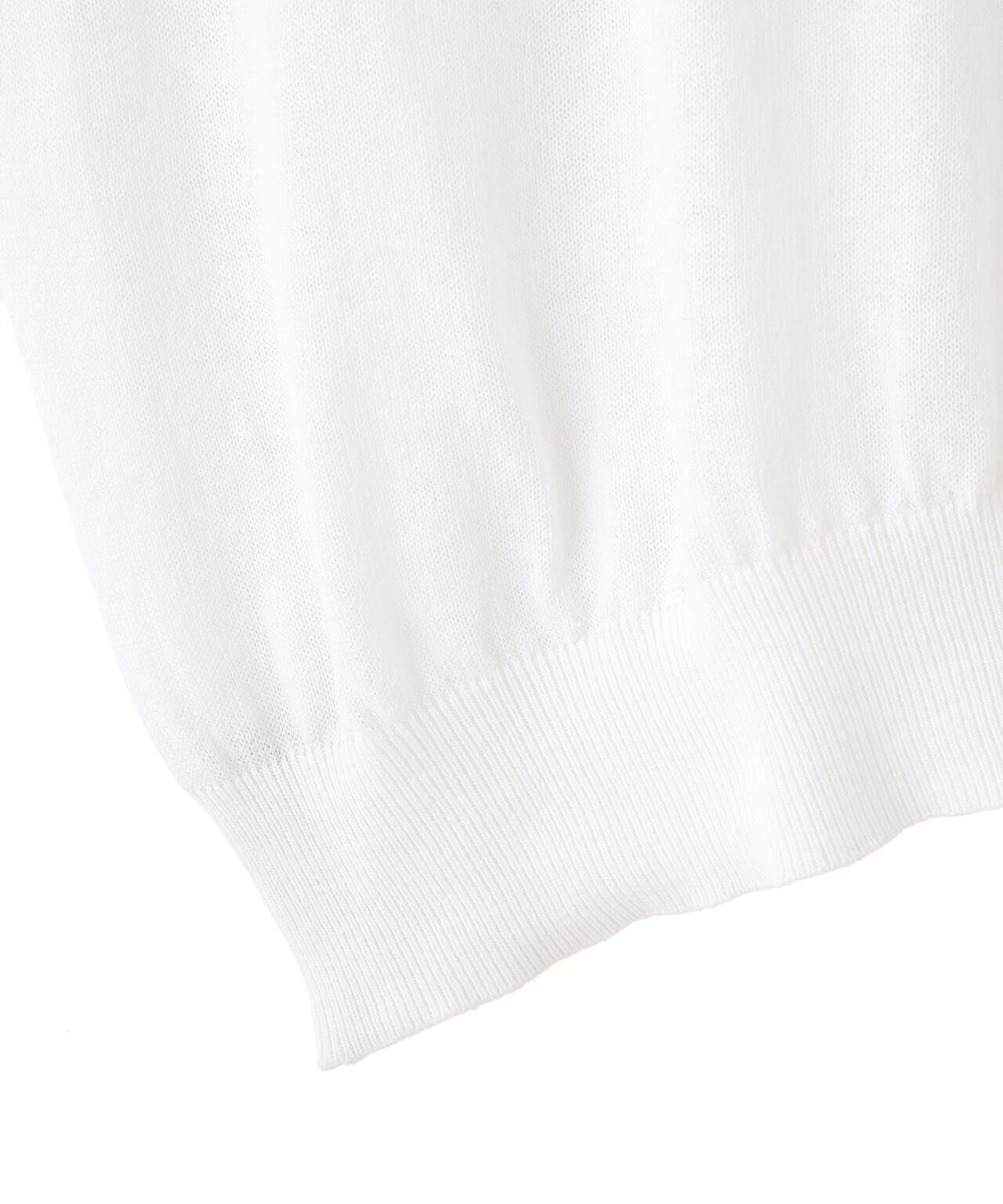 YLEVE / COTTON LINEN KNIT ASYMMETRY PULLOVER