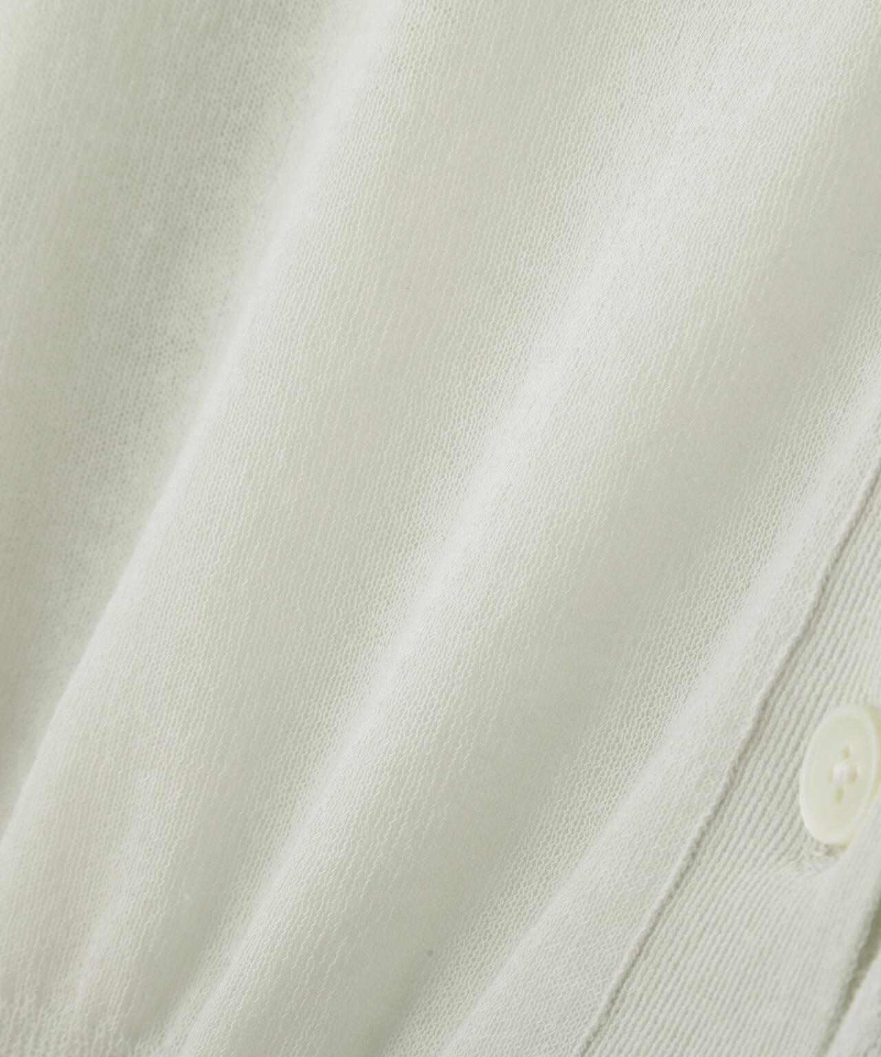 YLEVE / SHEER RIB KNIT CARDIGAN