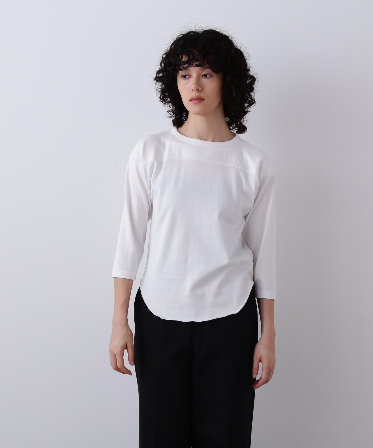 YLEVE / COTTON RAYON PIGMENT DYE FOOTBALL PULLOVER