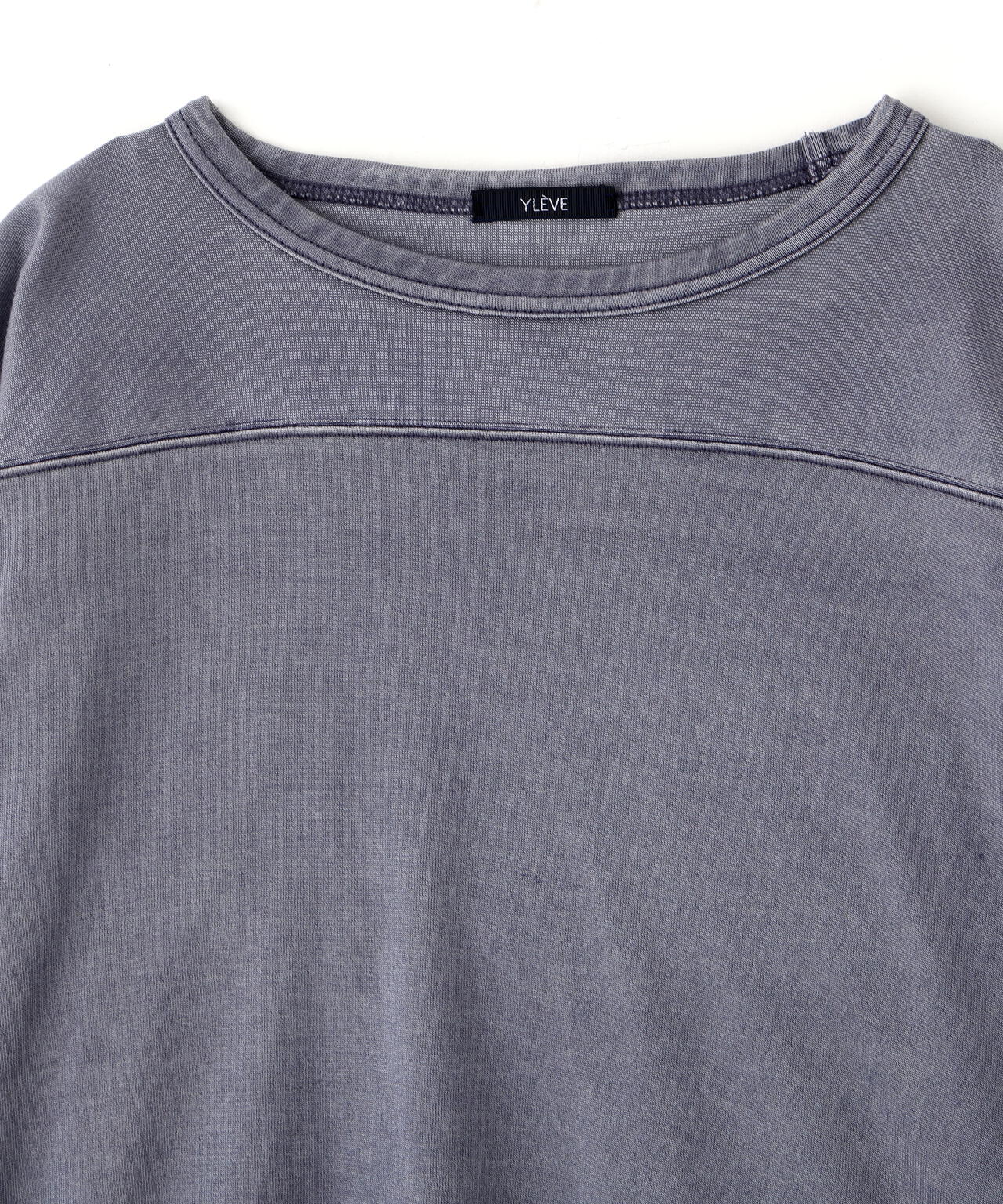 YLEVE / COTTON RAYON PIGMENT DYE FOOTBALL PULLOVER