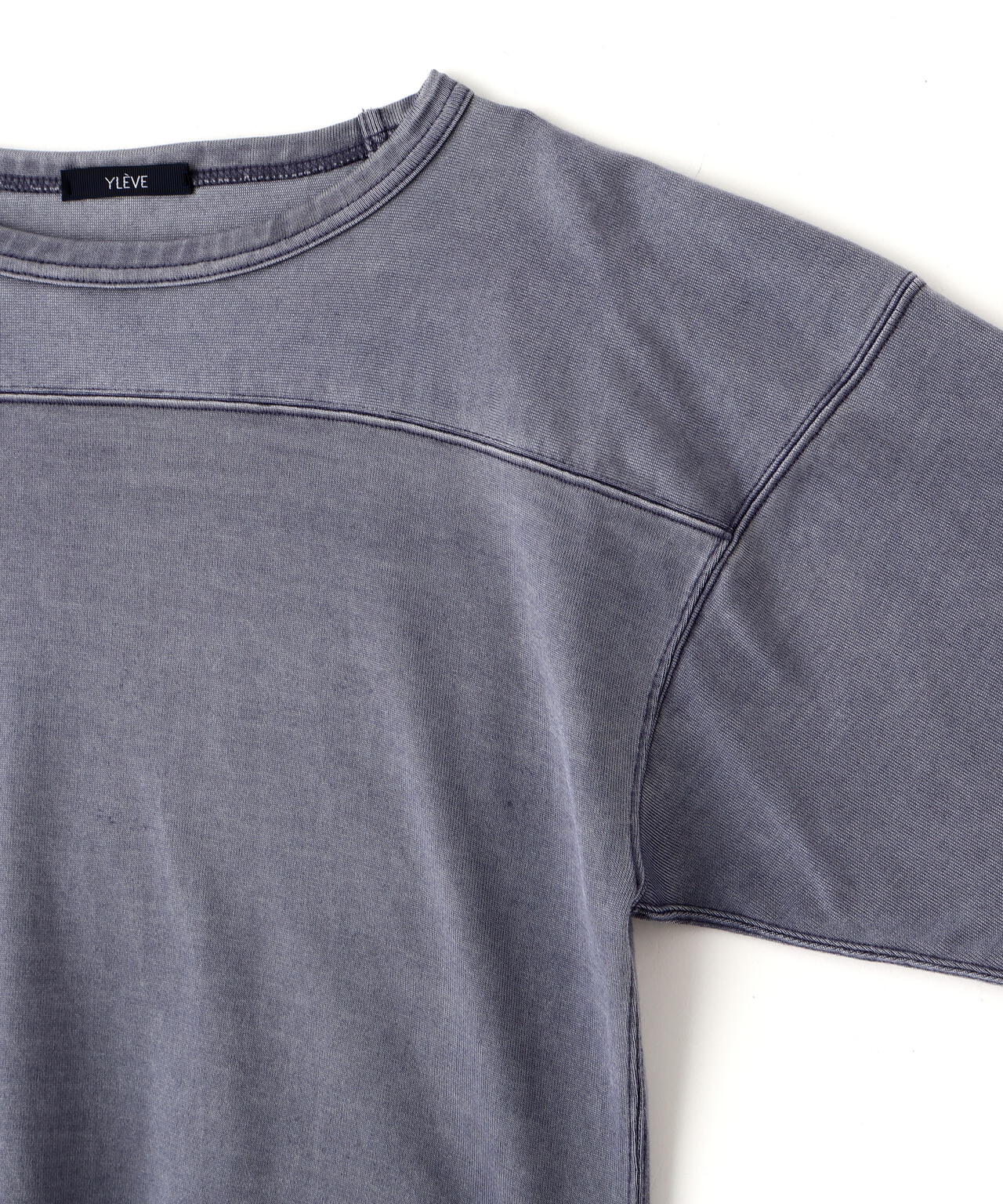 YLEVE / COTTON RAYON PIGMENT DYE FOOTBALL PULLOVER
