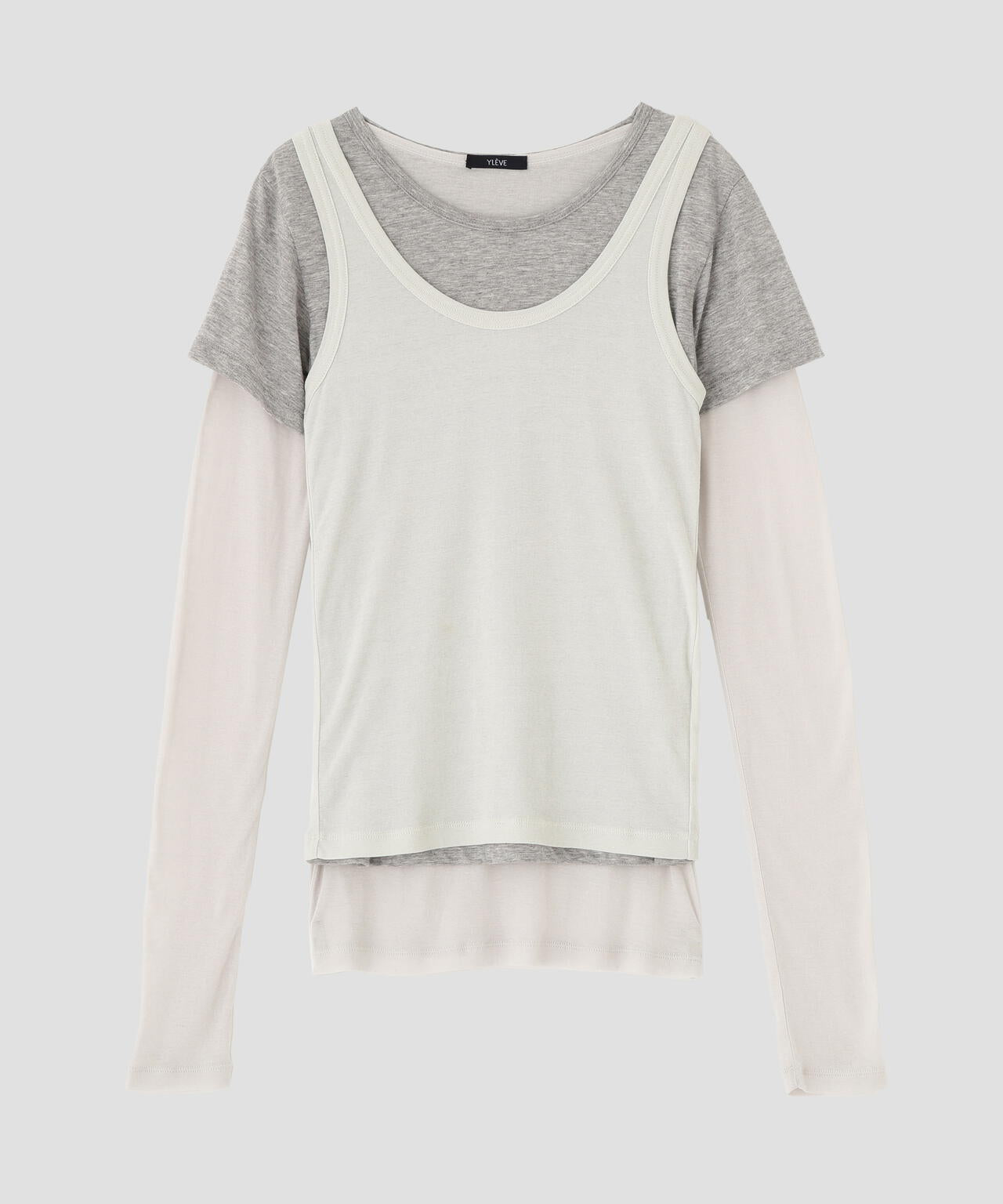 YLEVE / THREE LAYERED JERSEY PULLOVER
