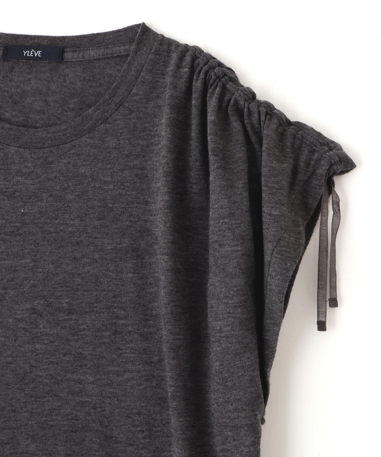 YLEVE / TETRON COTTON SLUB YARN JERSEY SLEEVELESS PULLOVER