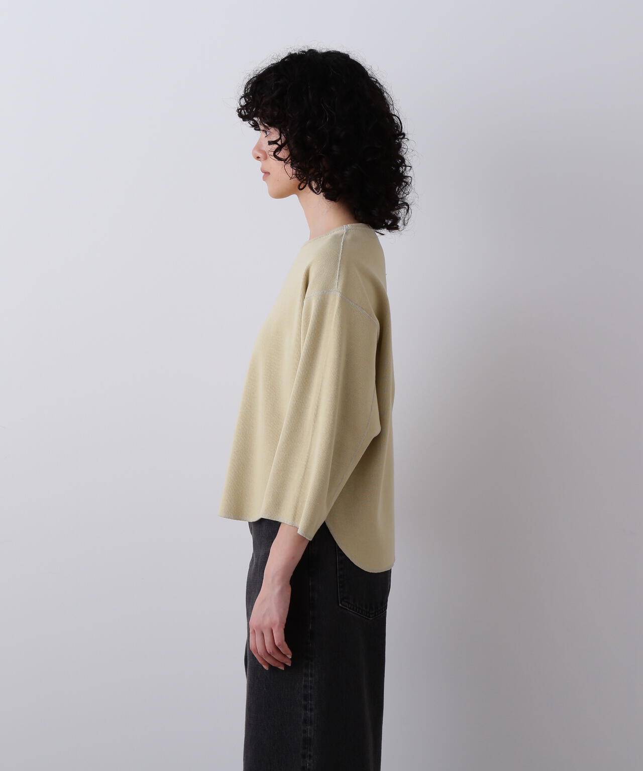 YLEVE / COTTON RIB PULLOVER