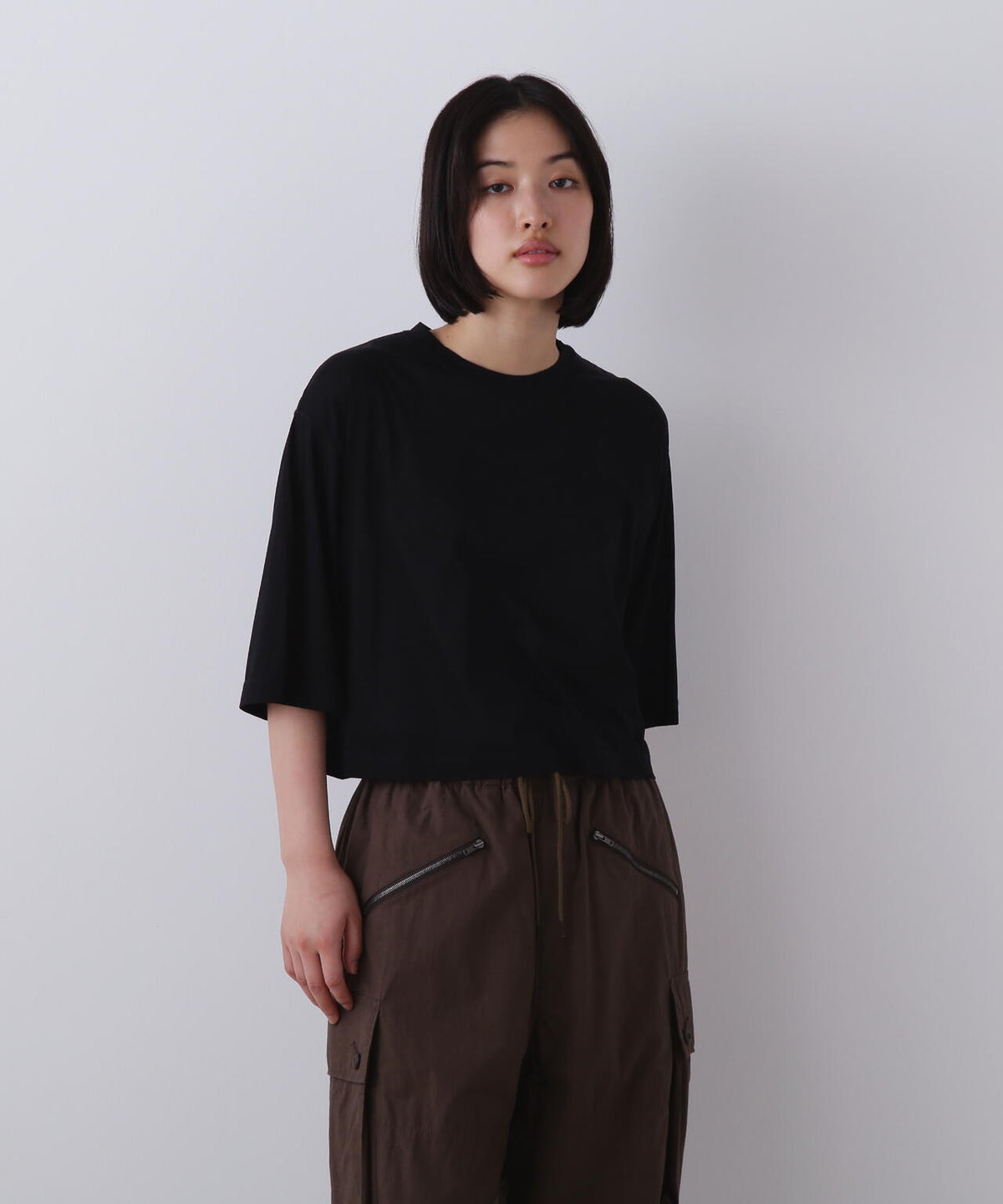 YLEVE / COTTON SHEER JERSEY SHORT SLEEVE