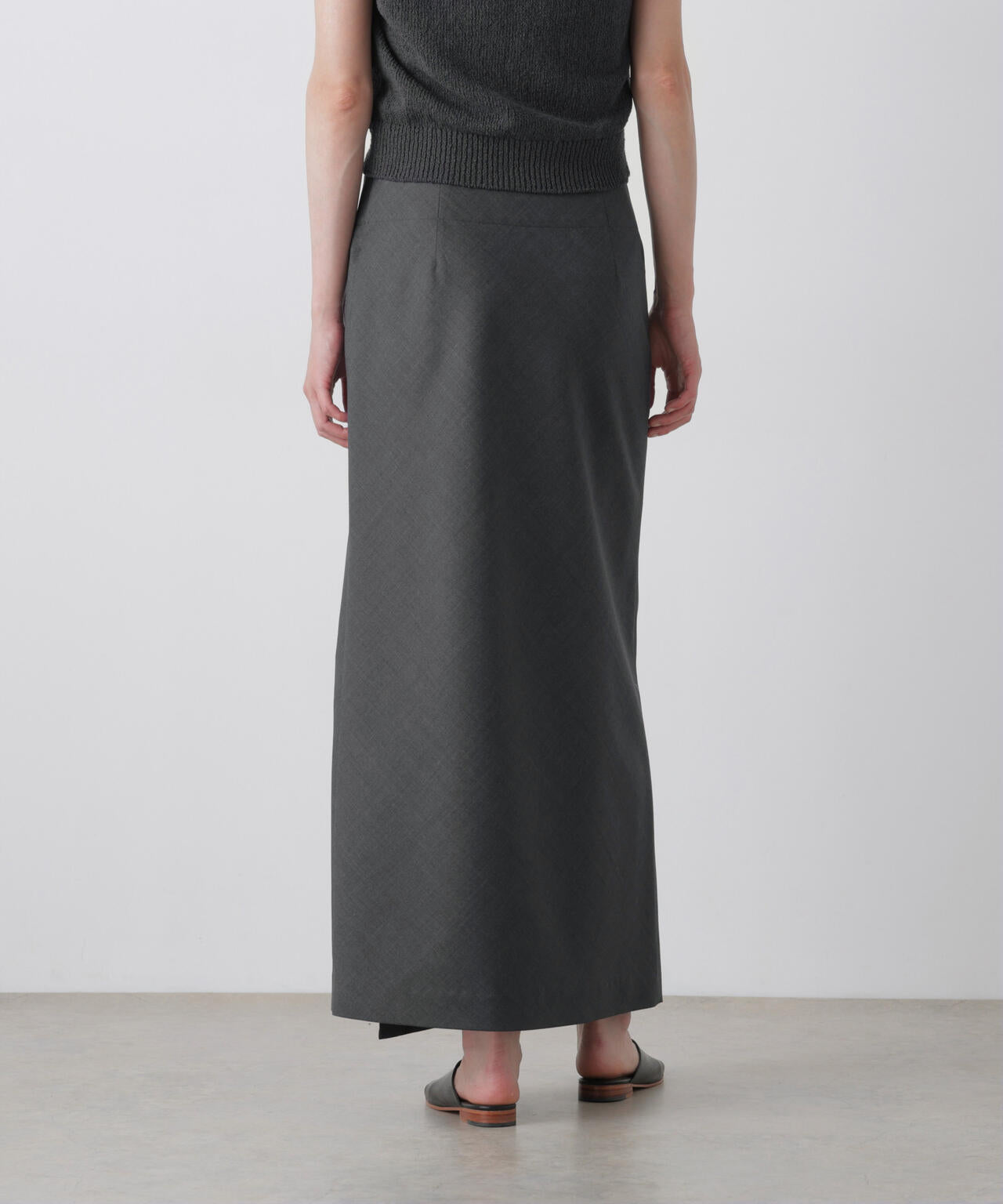 YLEVE / SUPER140's WOOL TROPICAL SKIRT