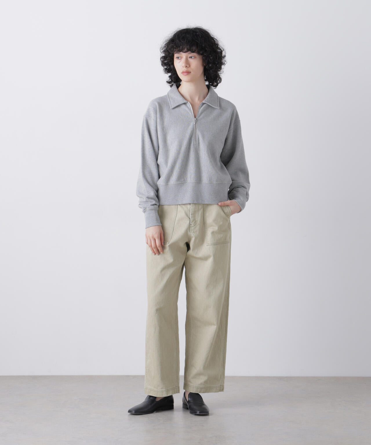 YLEVE / SUN-FADED COTTON TWILL PANTS