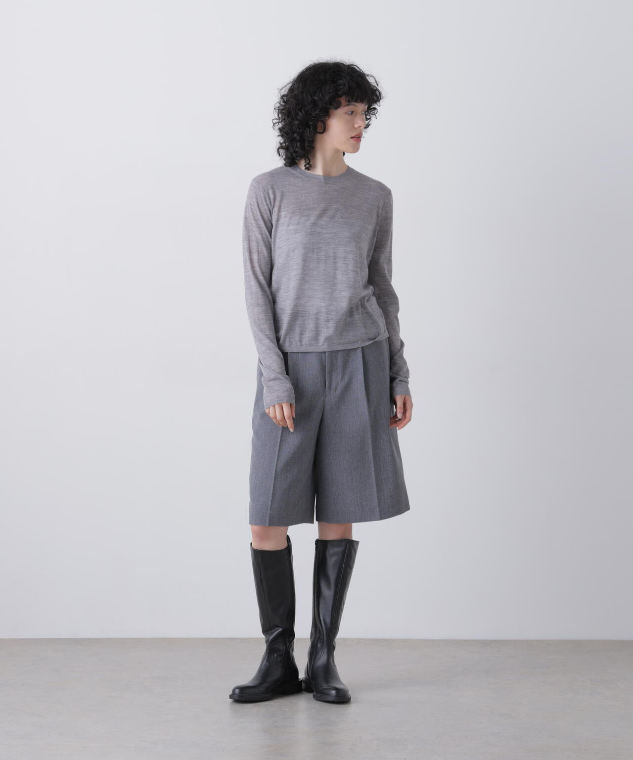 YLEVE / ROUGH WOOL CULOTTE