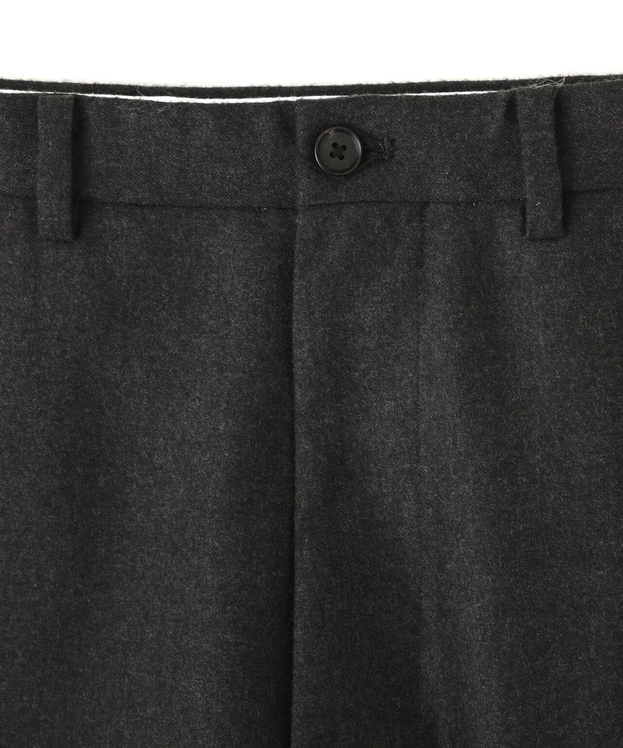 YLEVE / NON MULESING WOOL LIGHT FLANNEL TROUSERS