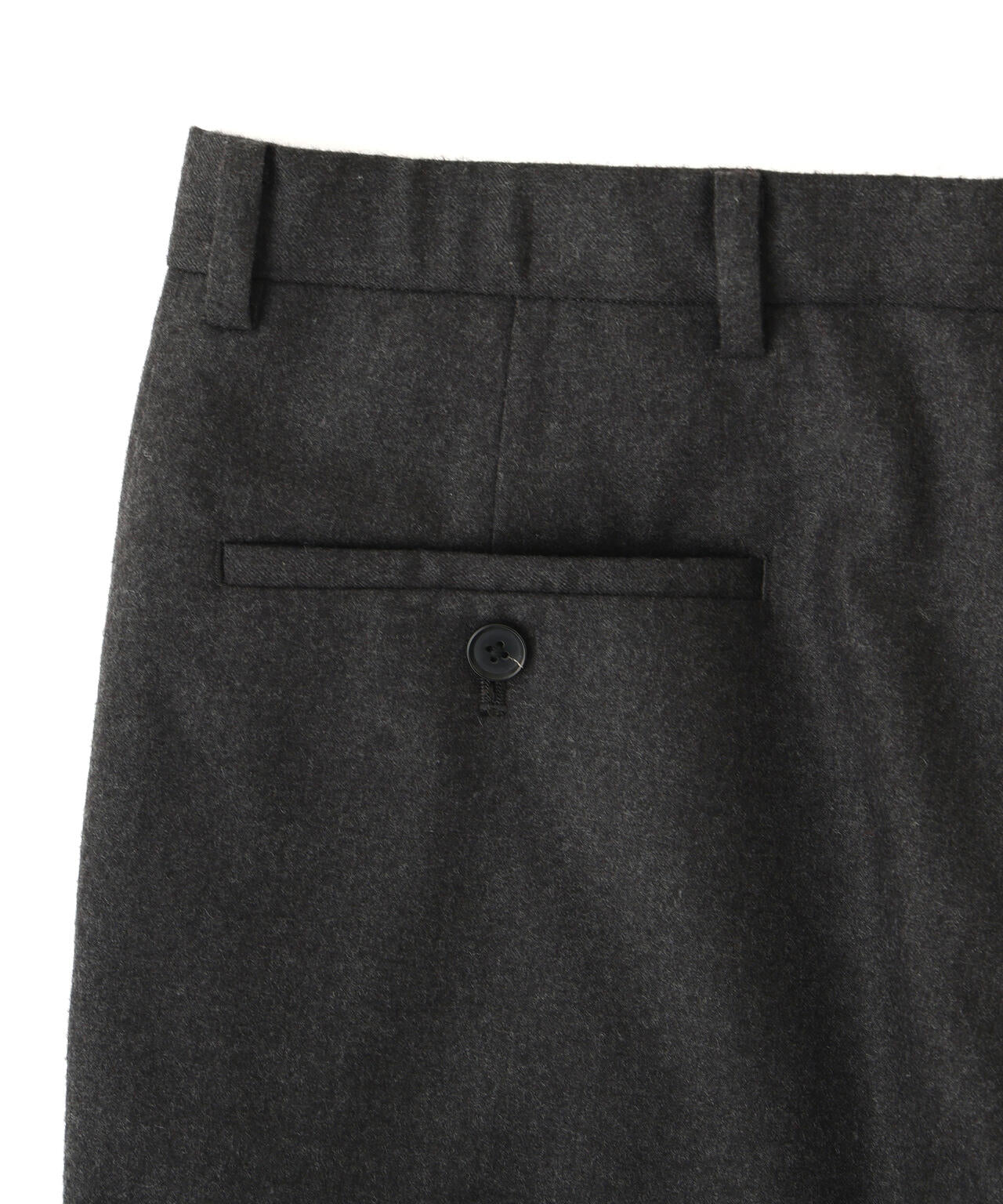 YLEVE / NON MULESING WOOL LIGHT FLANNEL TROUSERS