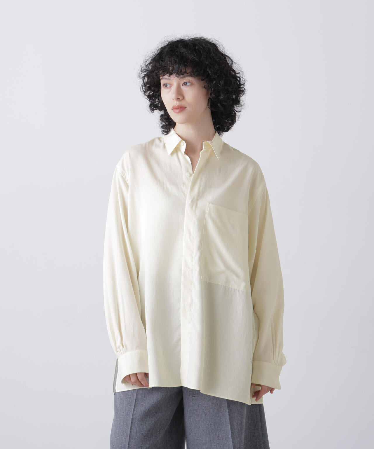 YLEVE / LYOCELL BROADCLOTH BLOUSE