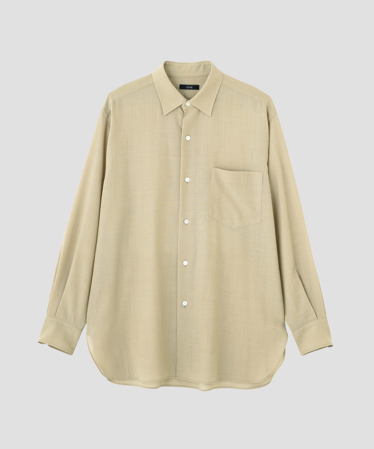 YLEVE / 2/72 SUPER 100’s WOOL HIGH-TWIST VOILE SHIRT