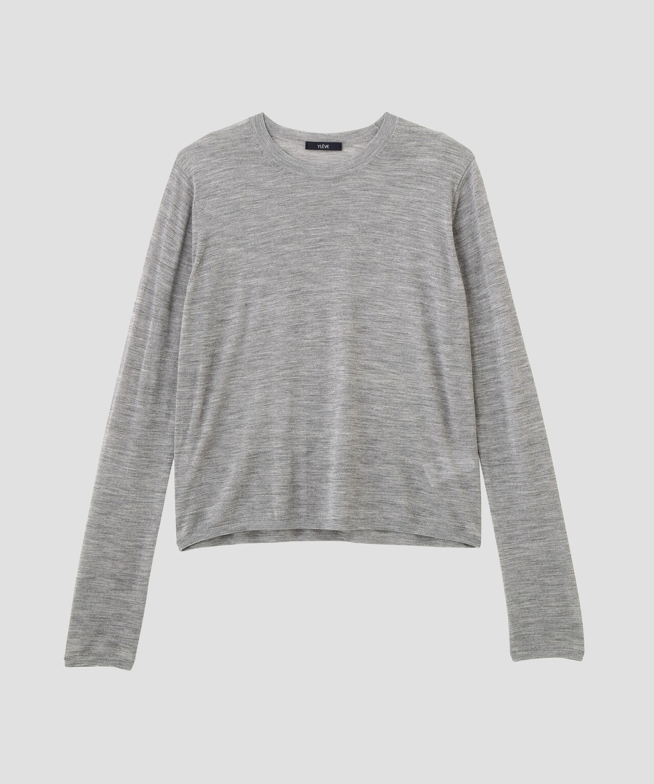 YLEVE / 2/100 FINE WOOL SHEER KNIT PULLOVER