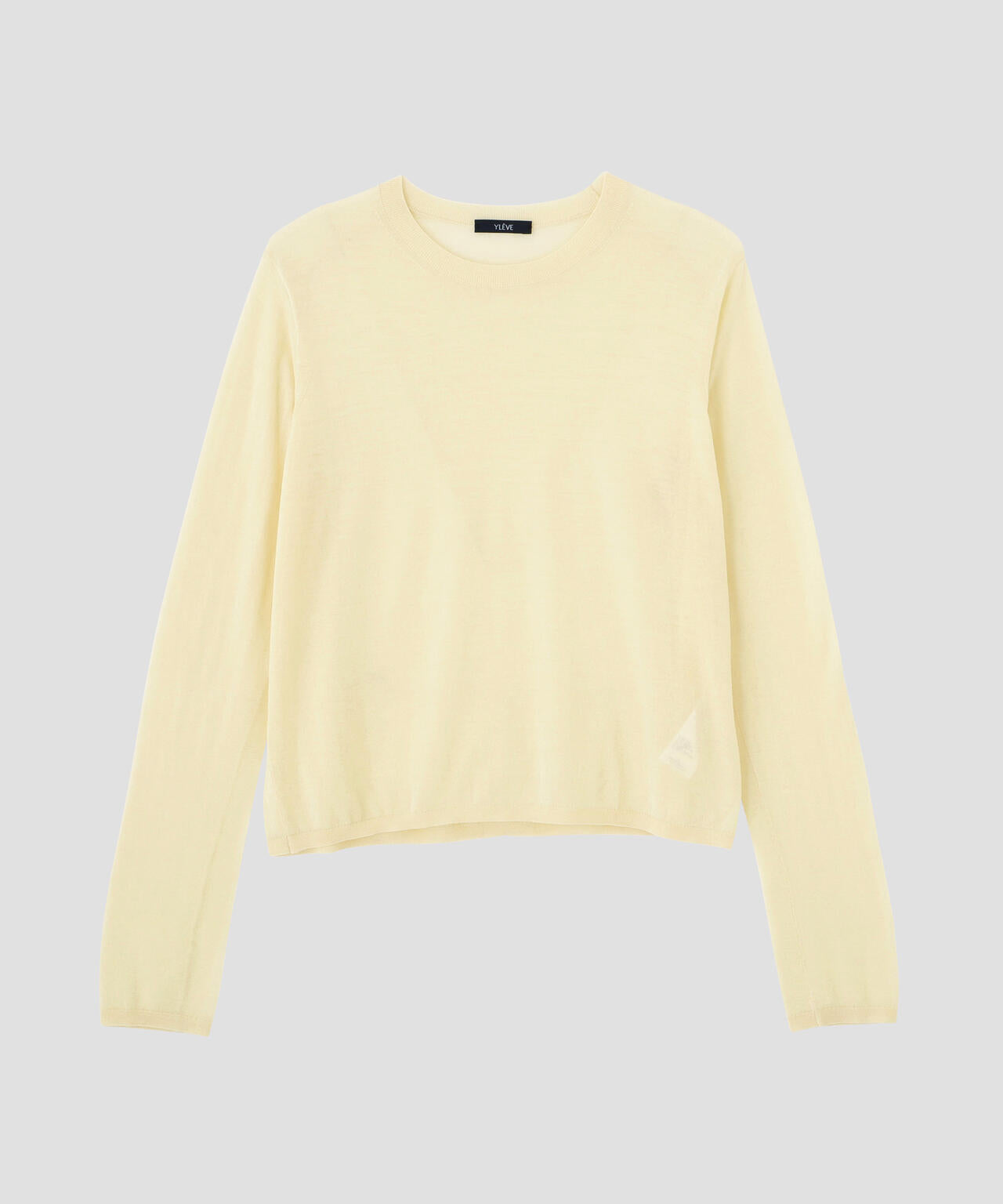 YLEVE / 2/100 FINE WOOL SHEER KNIT PULLOVER