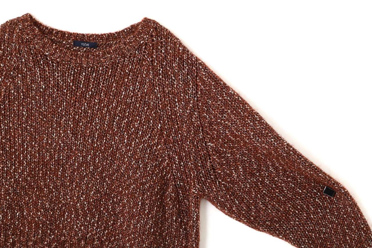 YLEVE / BOUCLE MOHAIR KNIT PULLOVER